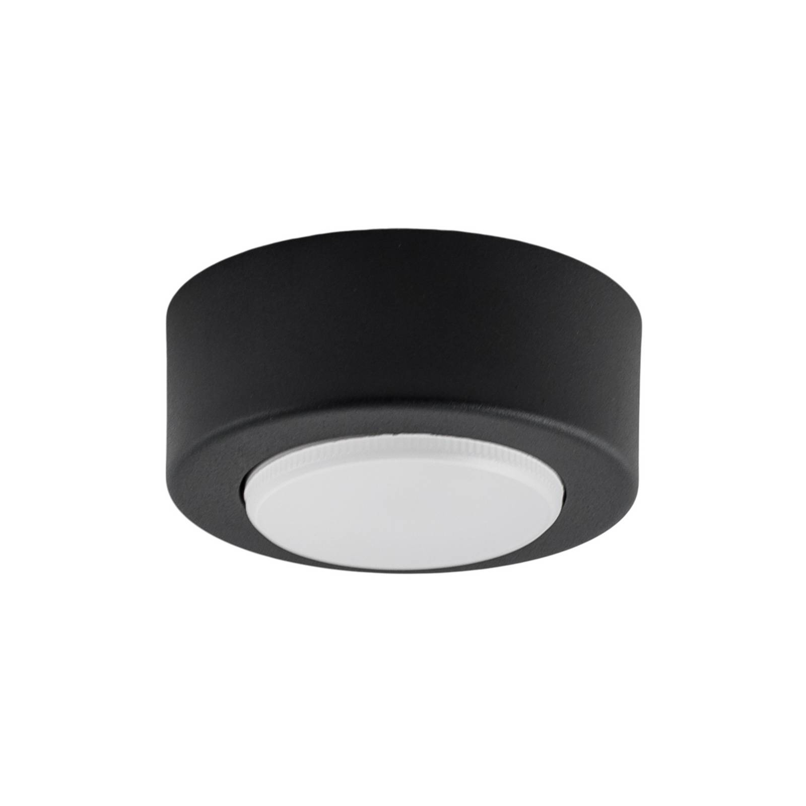 Deckenstrahler SPOT 53, schwarz, Ø 11,5 cm, Metall, GX53