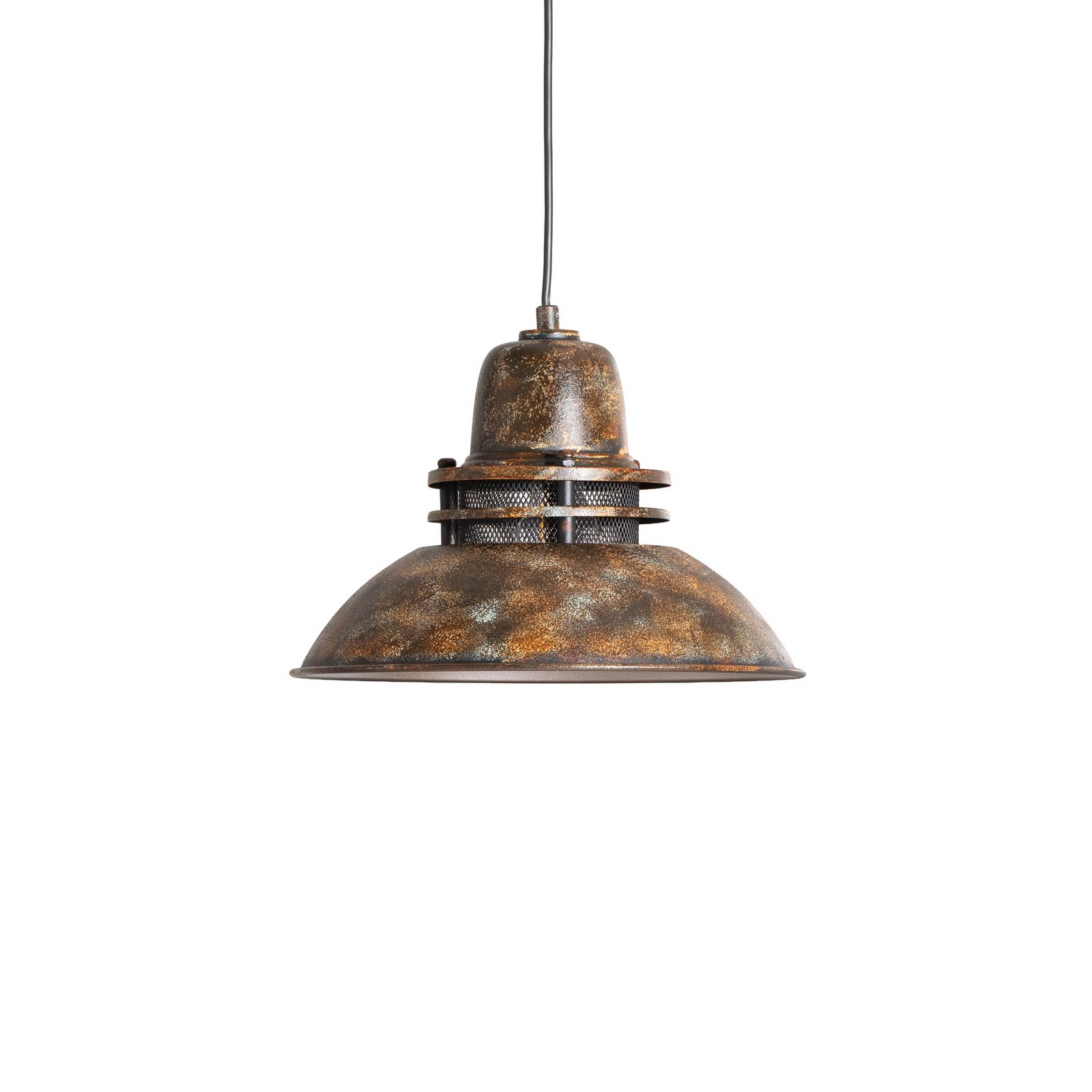 Tibet pendant light, antique brown, Ø 34 cm, metal, E27 Tibet pendant light, antique brown, Ø 34 cm, metal, E27