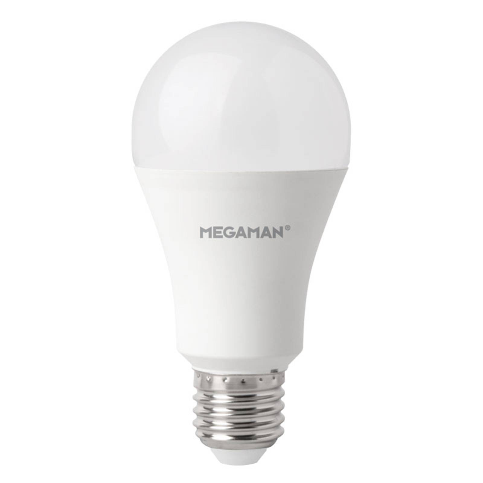 MEGAMAN LED-lampa E27 A60 13,5W varmvit