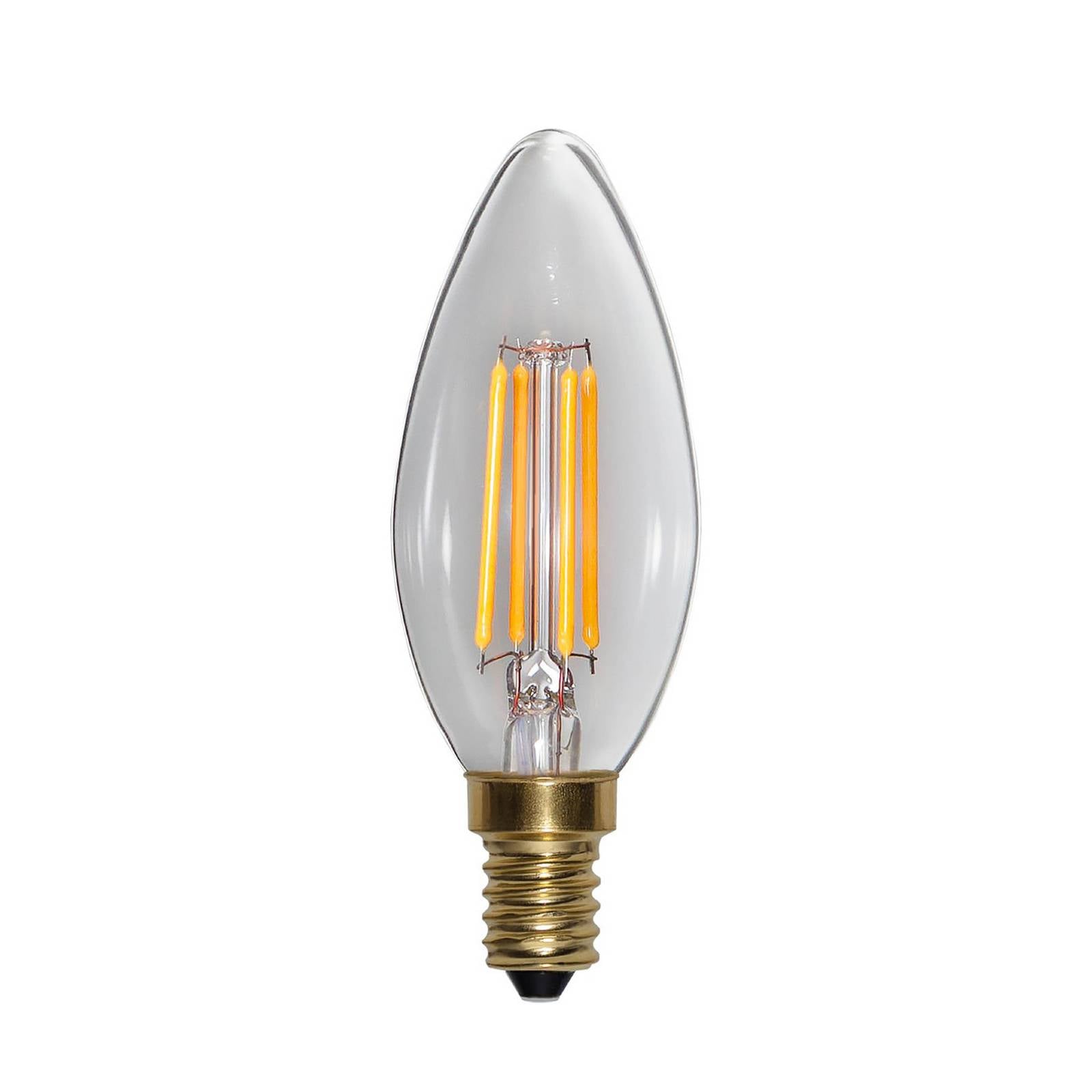 Żarówka LED Soft Glow E27, świeca, 250 lm, 3,2 W, 2100 K, ściemniany.