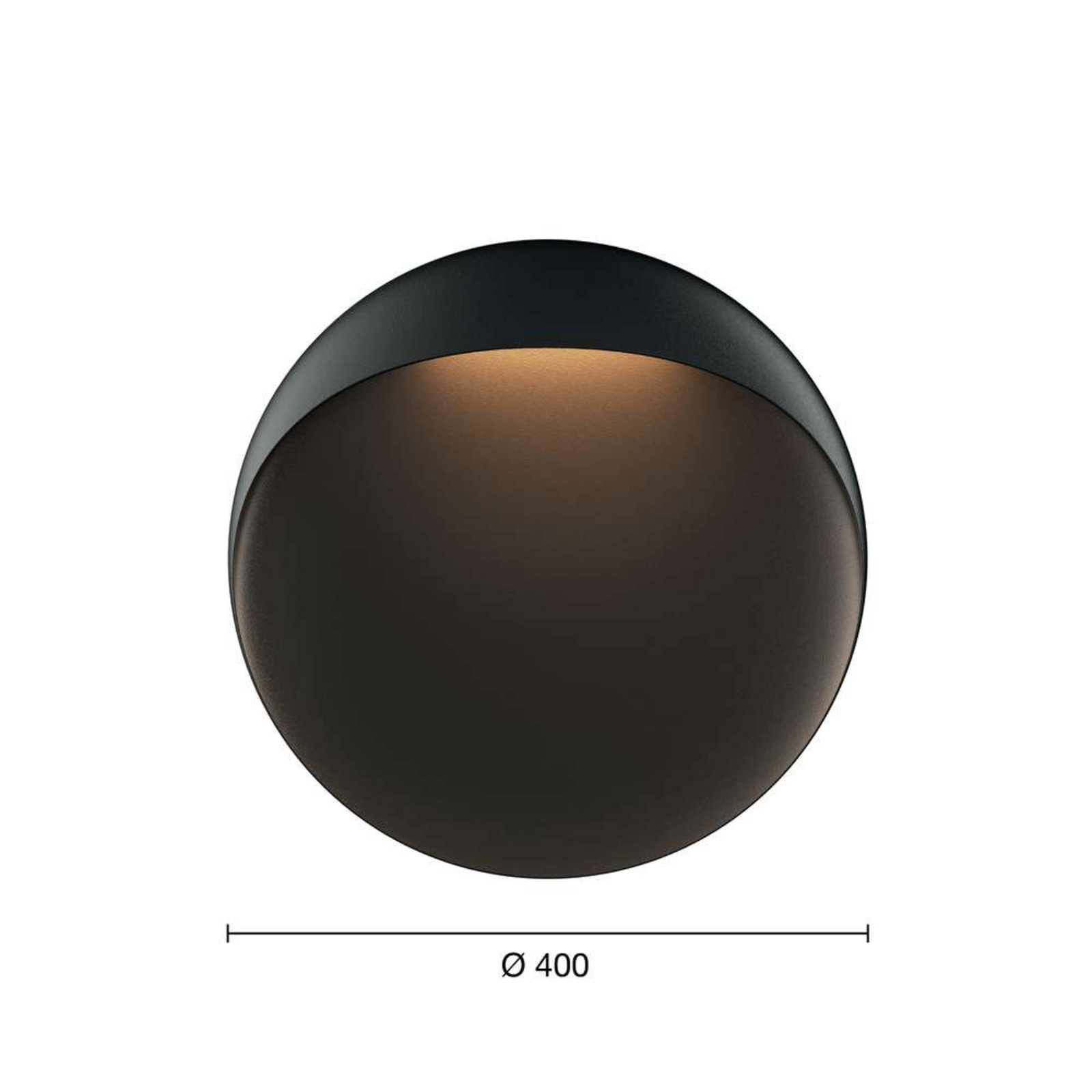 Flindt Wall Lamp Ø400 3000K Black - Louis Poulsen