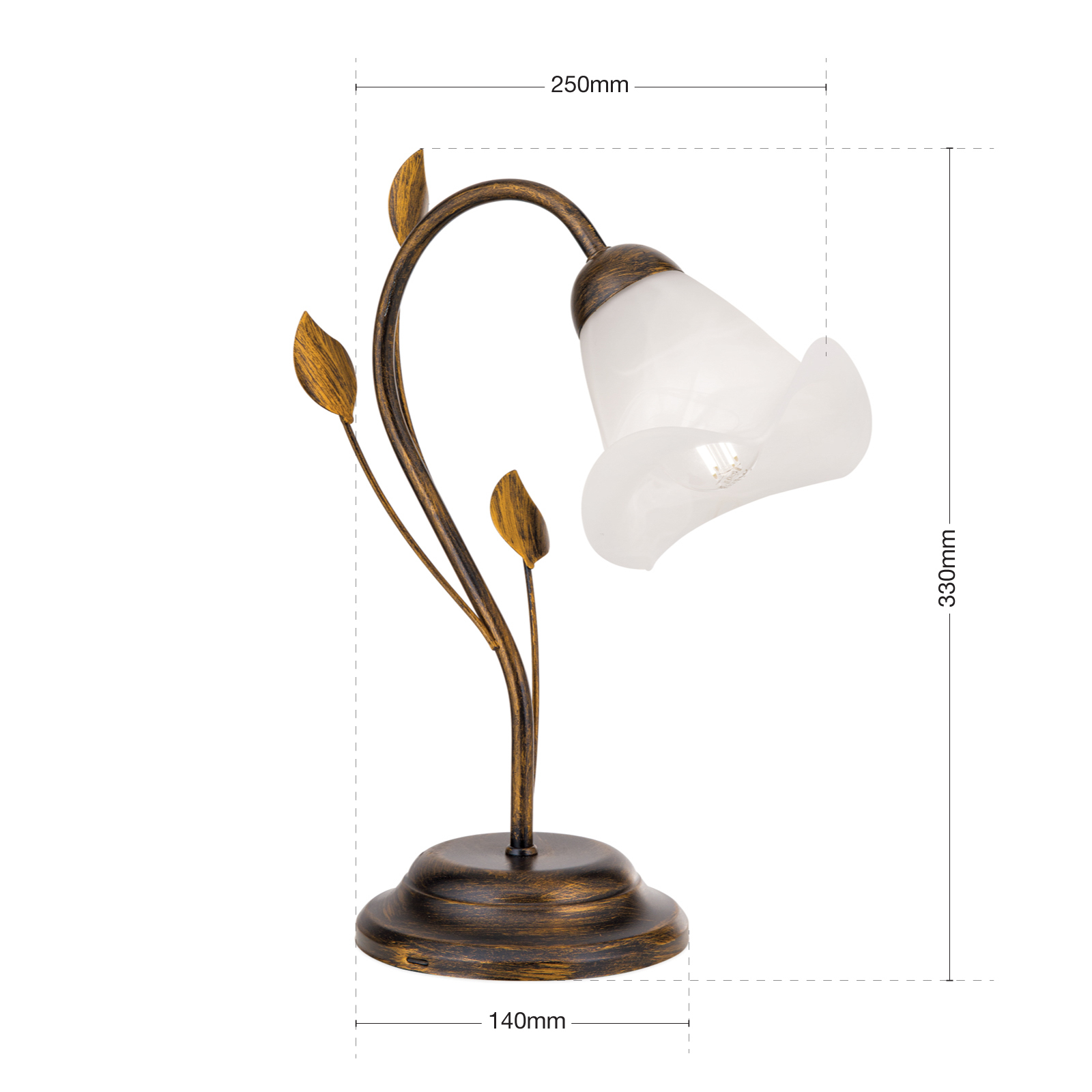 Stolní lampa Sisi florentský styl, starožitné