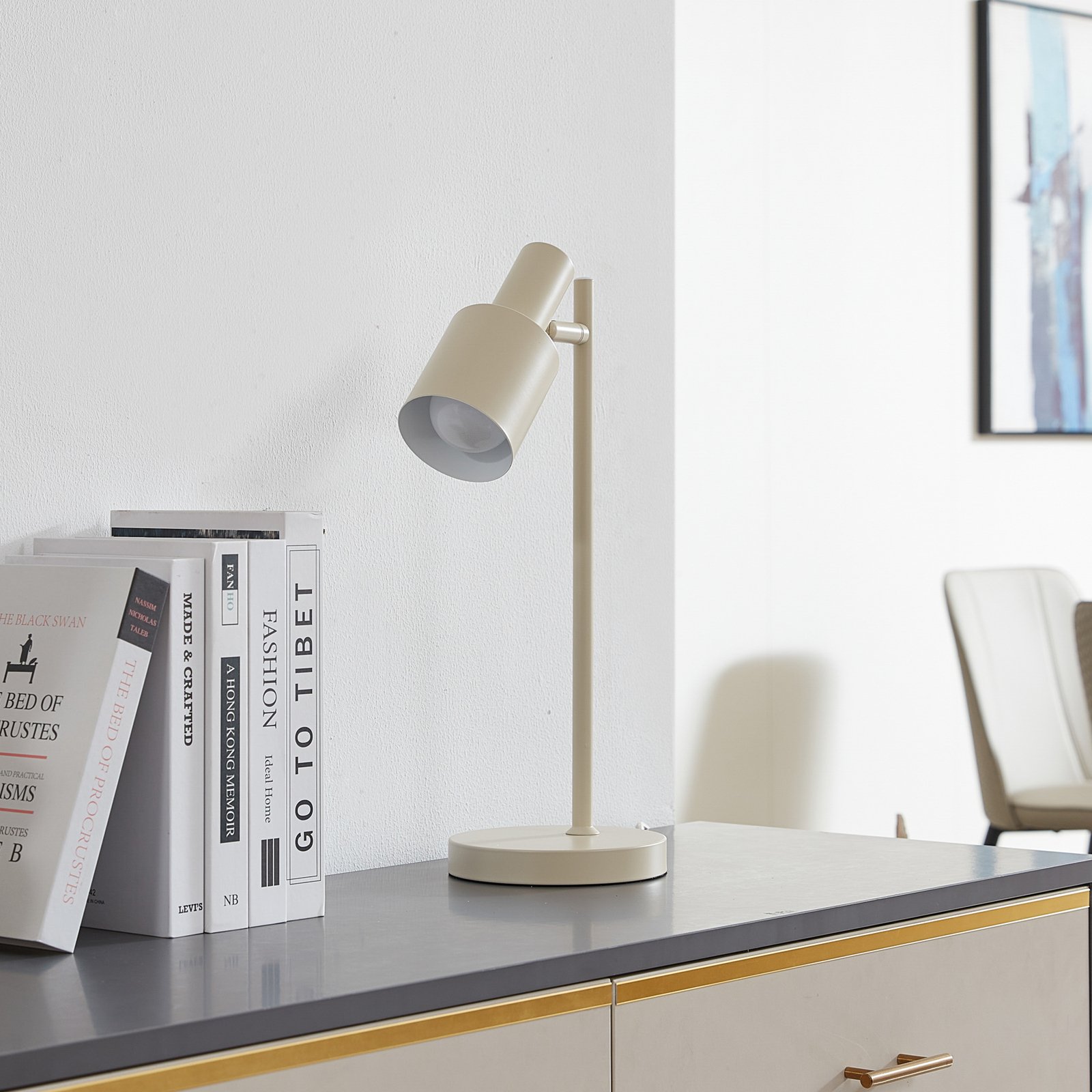 Ovelia Table Lamp Beige - Lindby