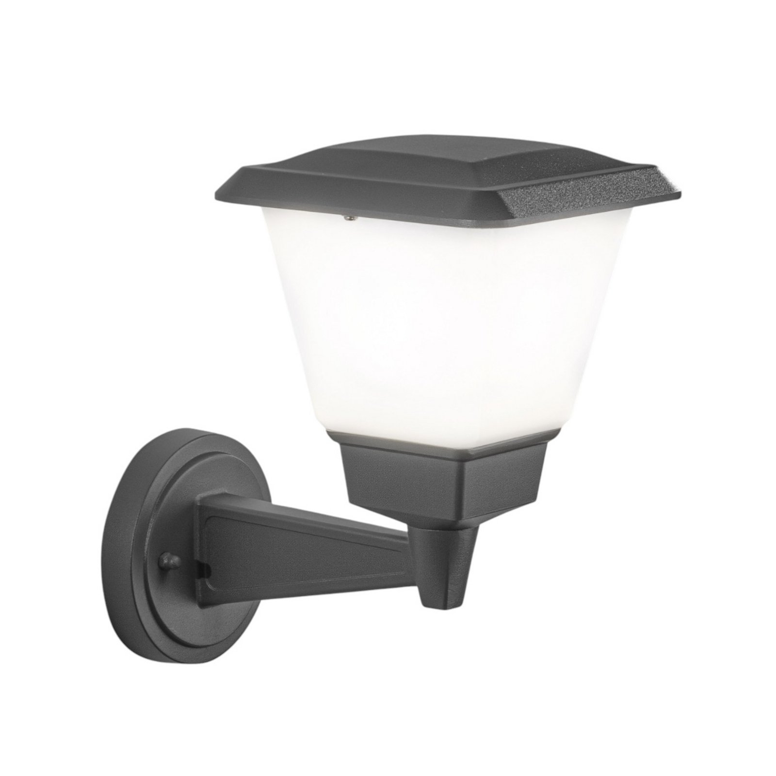 Lena outdoor wall light, dark grey, metal, E27, 27 cm, IP54