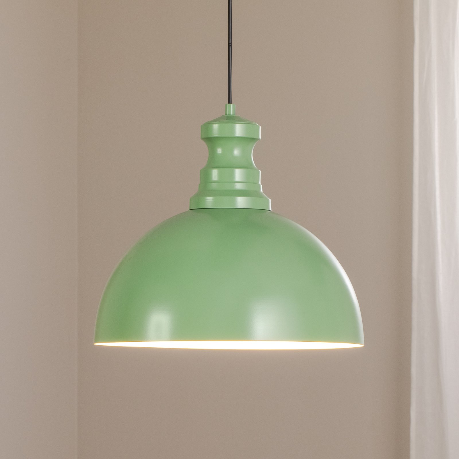 Pendelleuchte Kure, mintgrün, Metall, Ø 40 cm E27