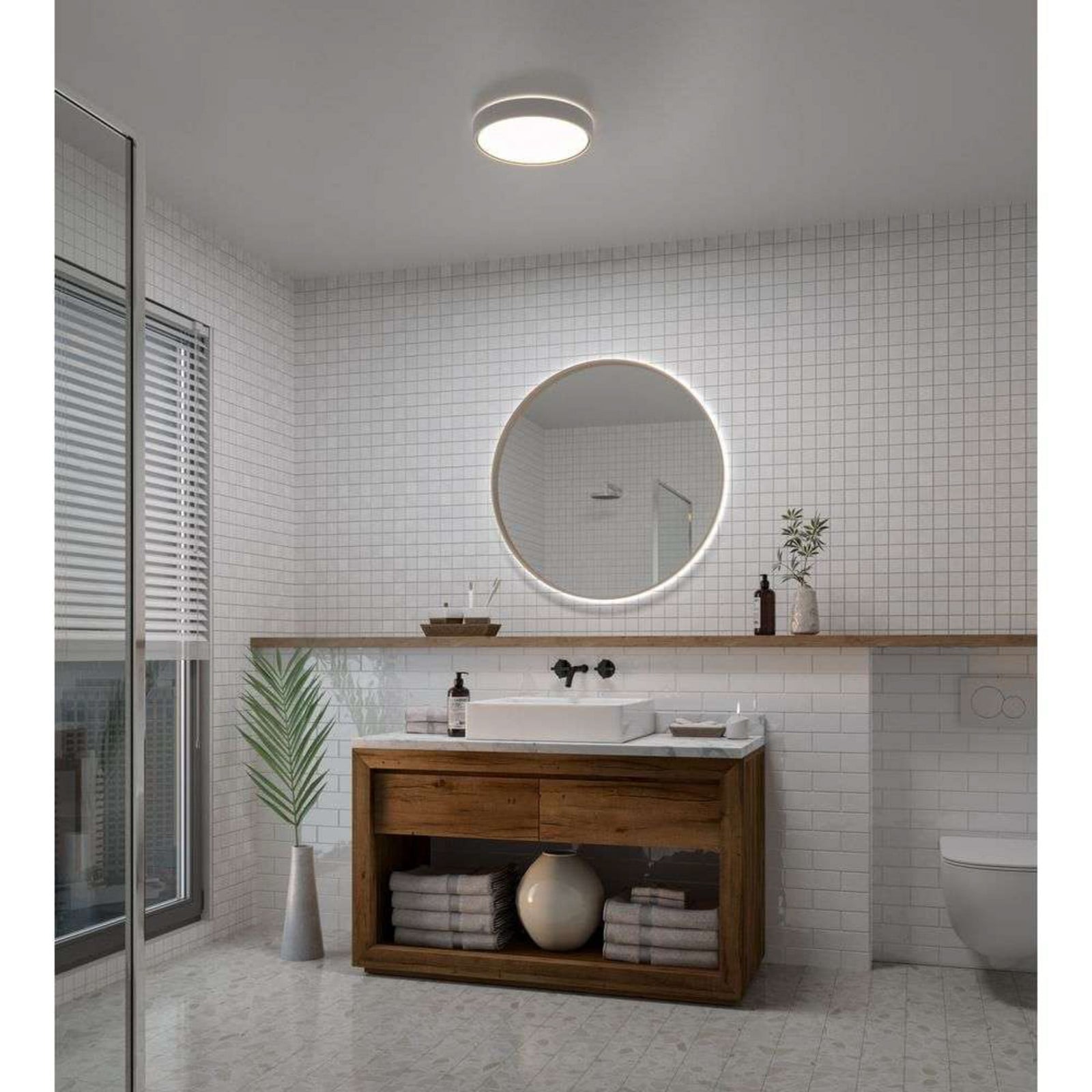 Noxy Plafond Dim. White Nordlux - Badrum - Aluminium