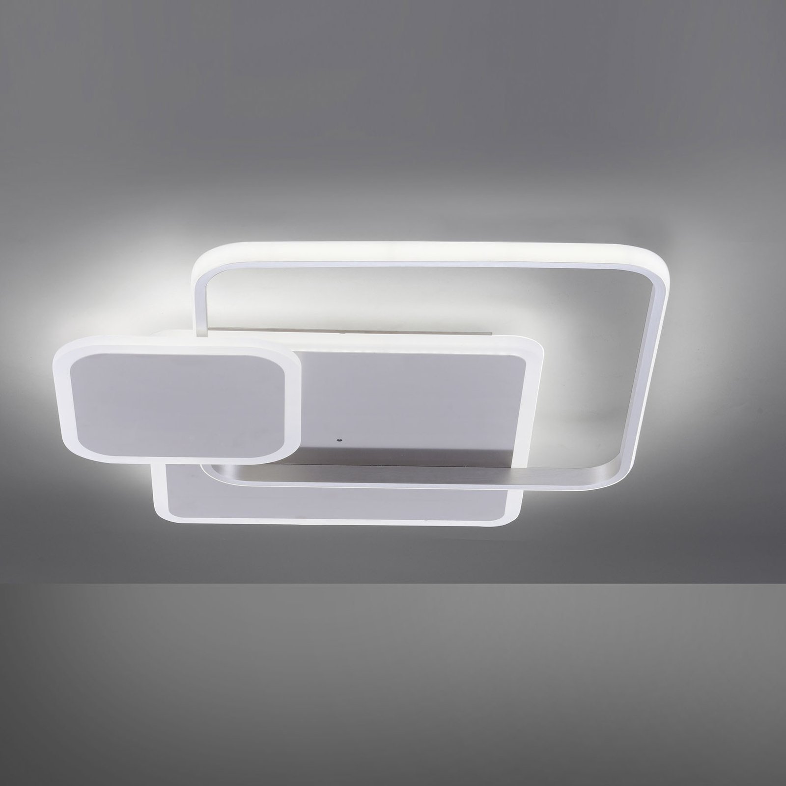 Stropné LED Emilio s diaľkovým ovládaním, hranaté