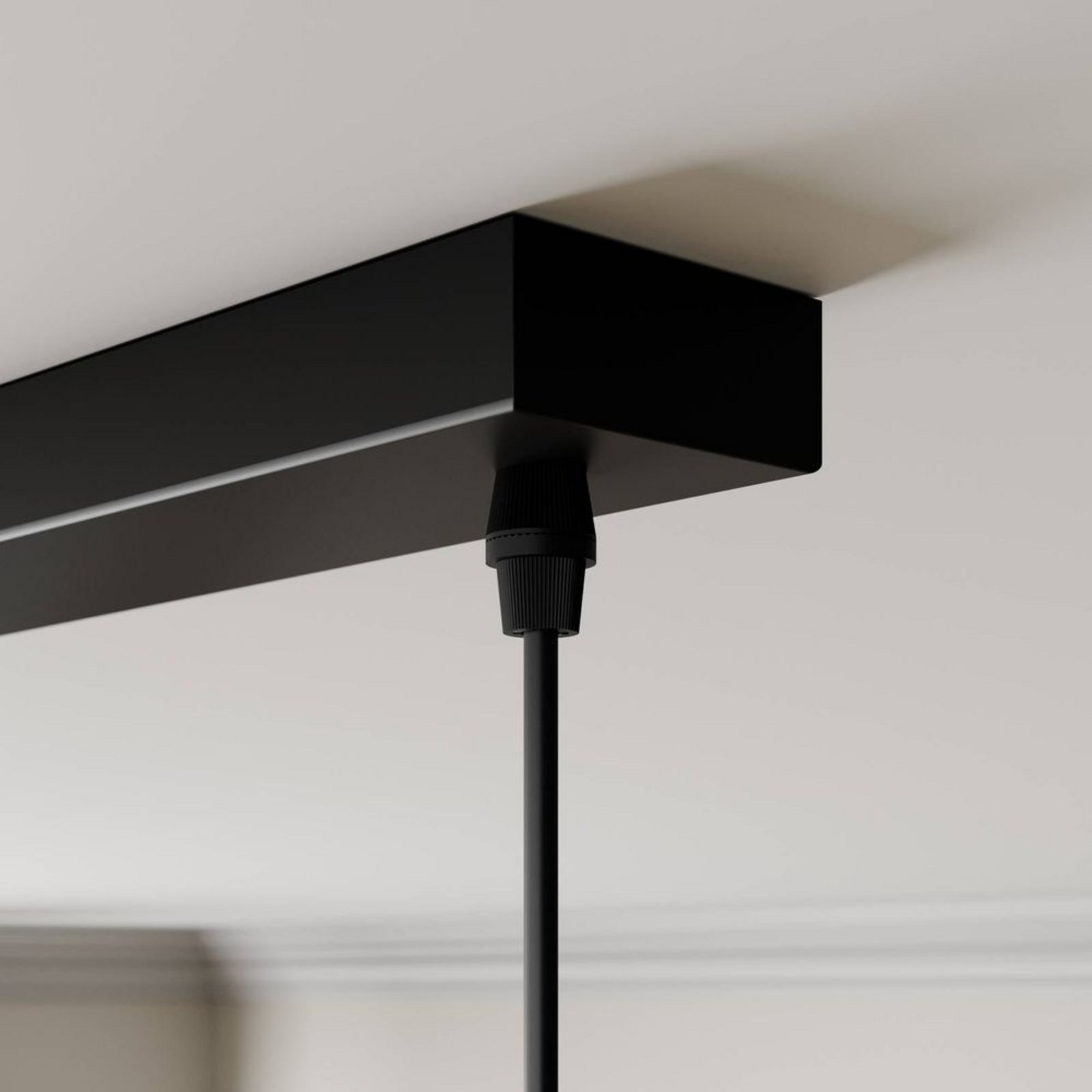 Arina Lustră Pendul Black/Wood - Lindby