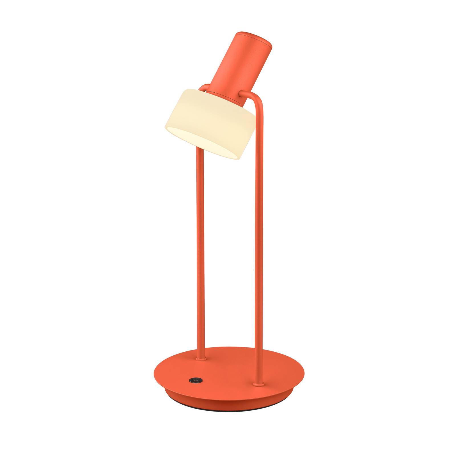 HELL Lampe de table LED Banji, orange, hauteur 37 cm, variateur tactile