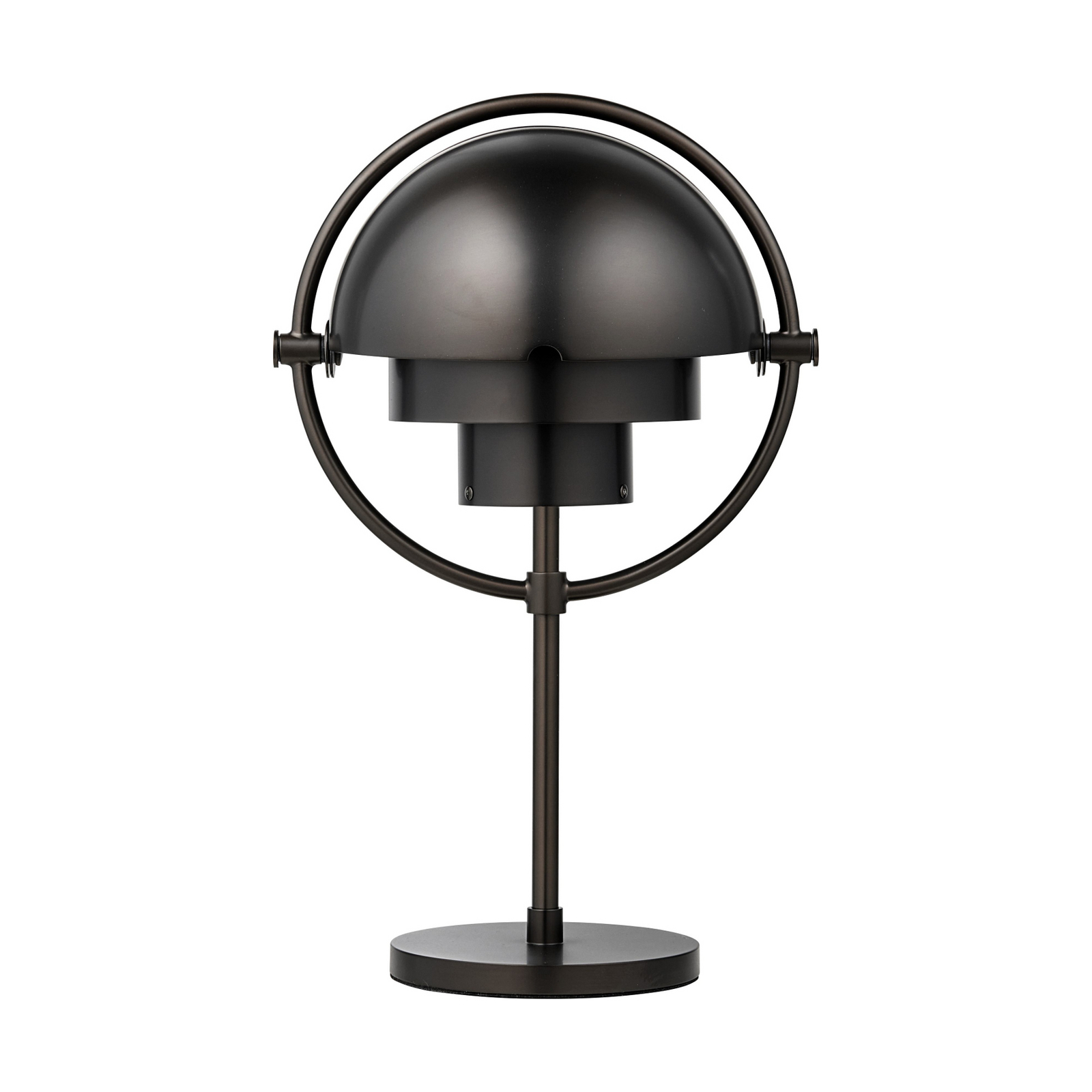 Gubi Multi-Lite stolna lampa na baterije, crna, čelik, visina 30 cm