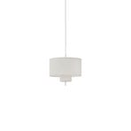 Margin Pendant Light Ø50 White Canvas - New Works