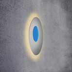 Escale Blade Open LED-Wandlampe RGBW silber