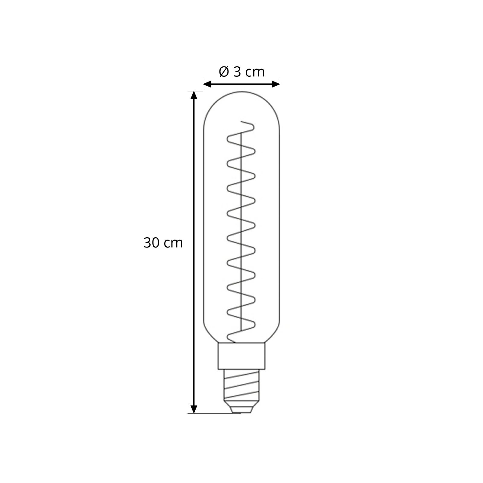 LED bulb, E27, T30, 7 W, Flar Large - LODES LED bulb, E27, T30, 7 W, Flar Large - LODES