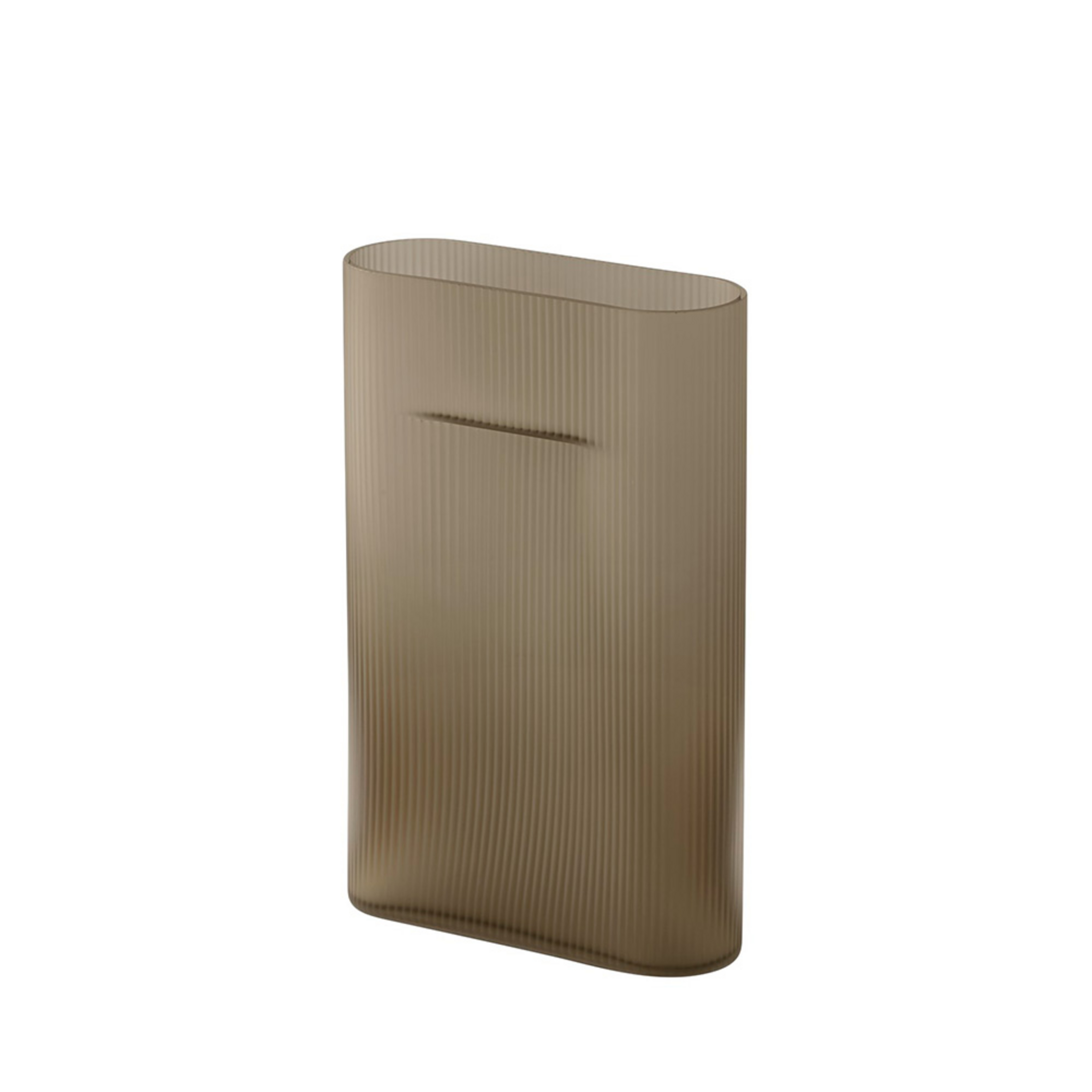 Ridge Vase H35 Taupe - Muuto