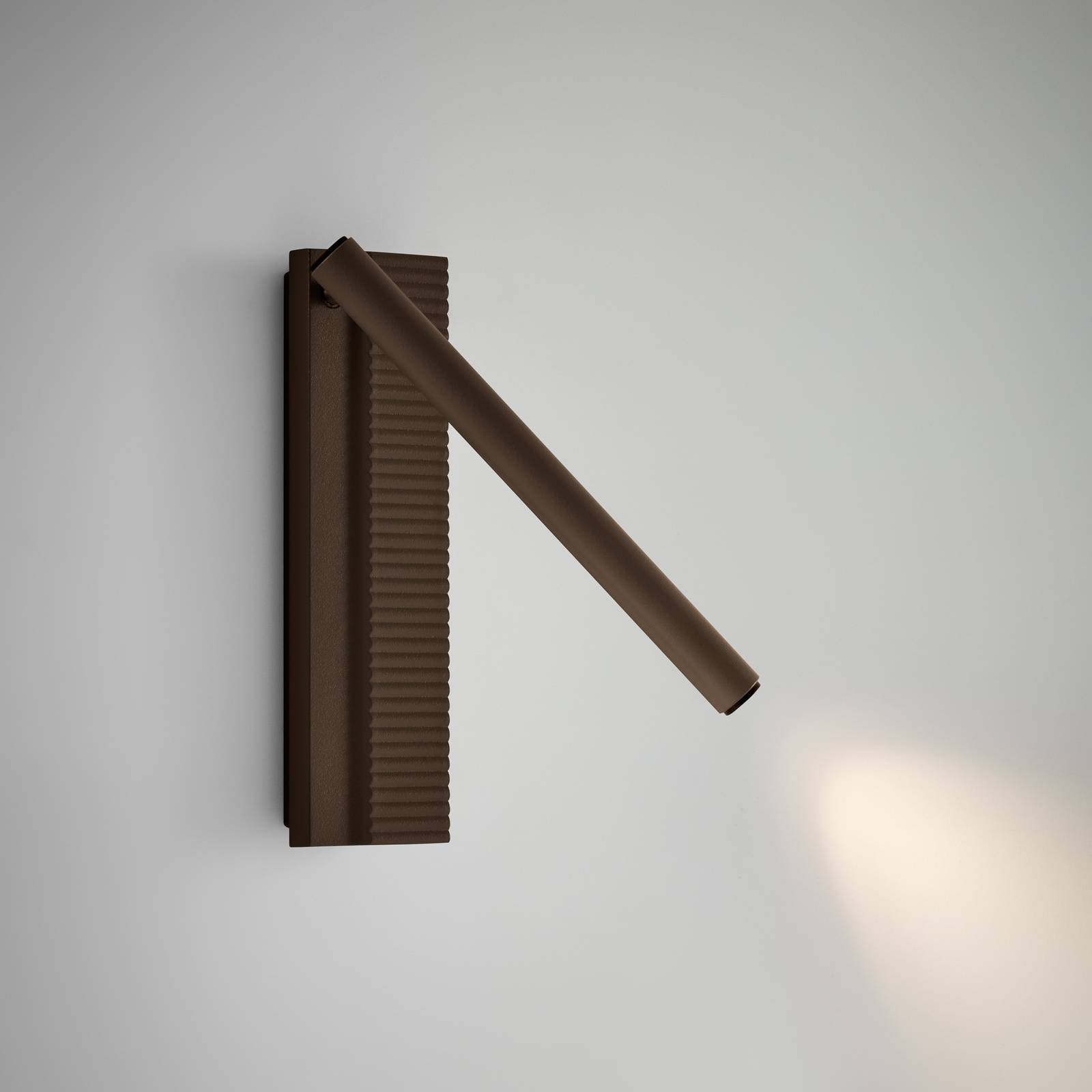 Applique murale LED Bover Arid A/02 marron, aluminium, 2 700 K