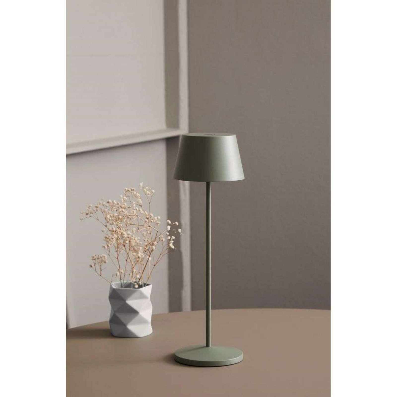 Modi Portable Table Lamp Green Grey - Loom Design