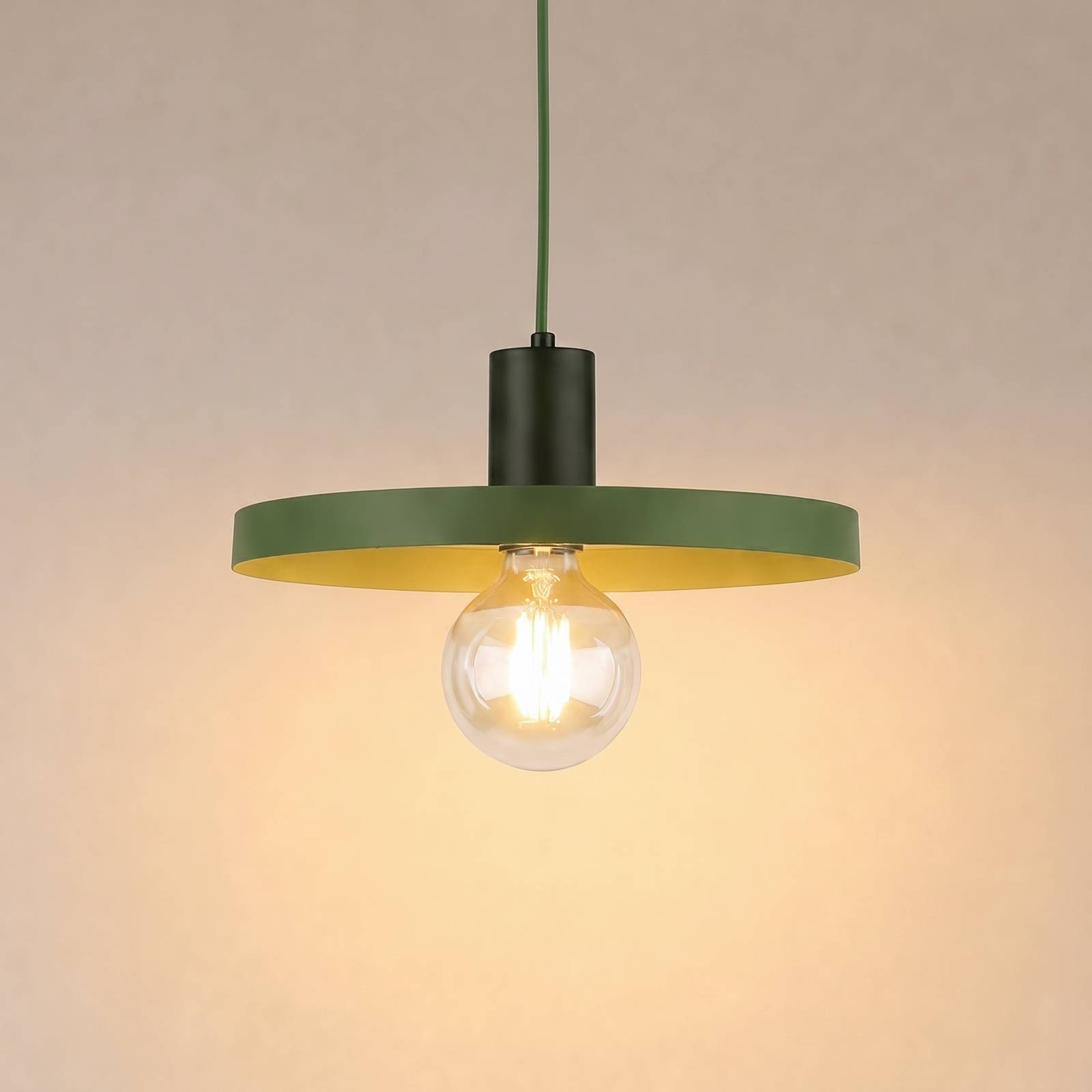 Tk Lighting Sila Pendant Light, Green, Metal, Ø 30 Cm, E27