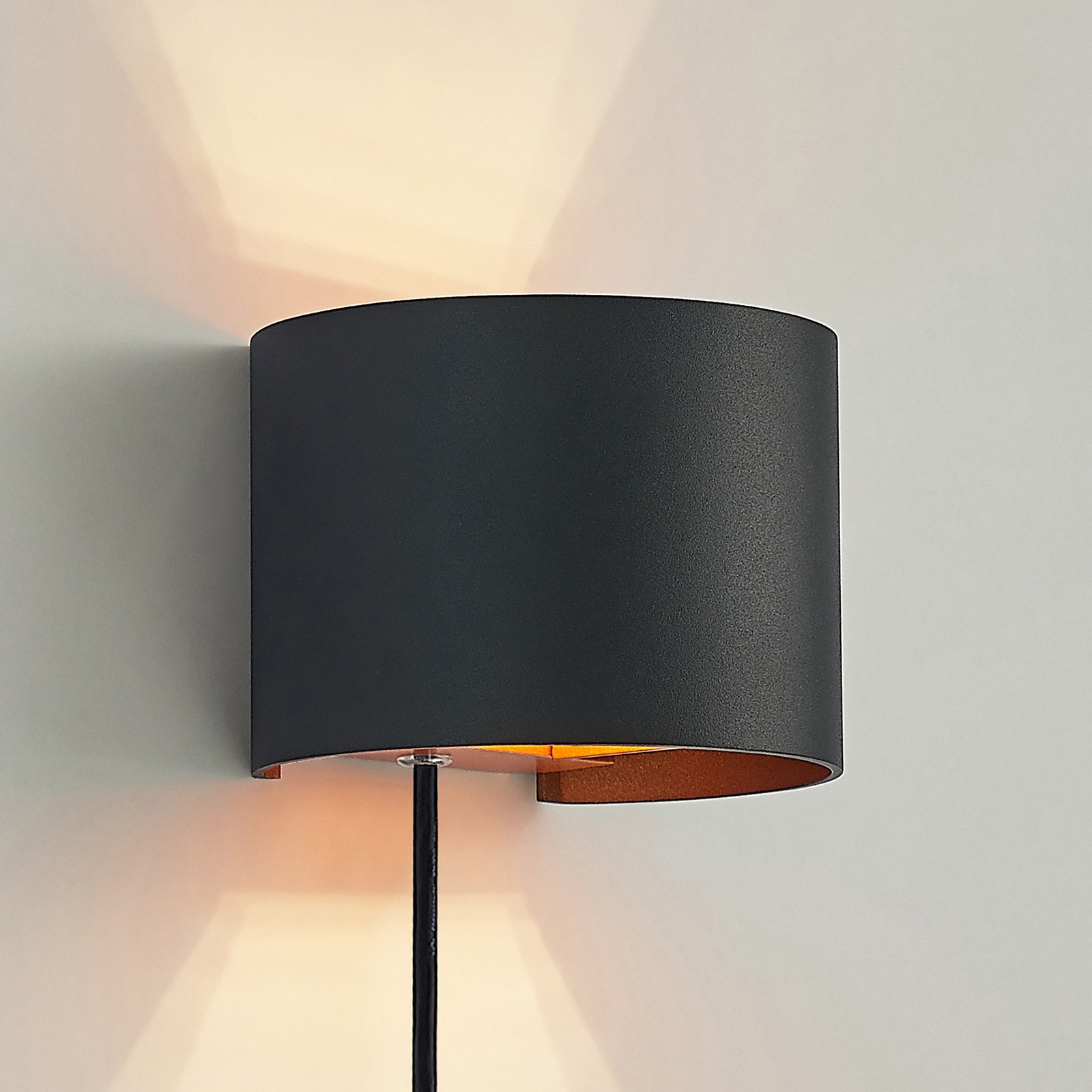 Zuzana Lampa Ścienna Round Black - Arcchio