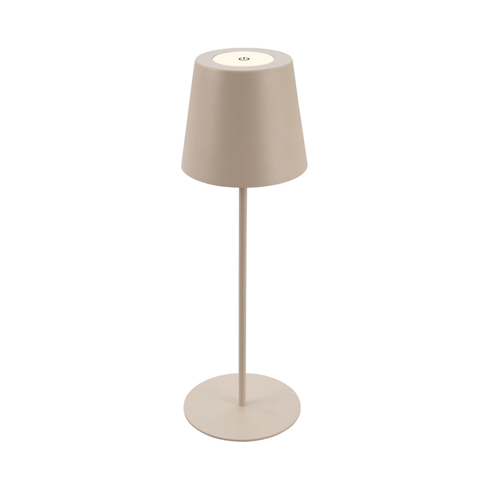 Lámpara de mesa LED con batería 7508011, beige, 2.700 K IP44 Regulador táctil
