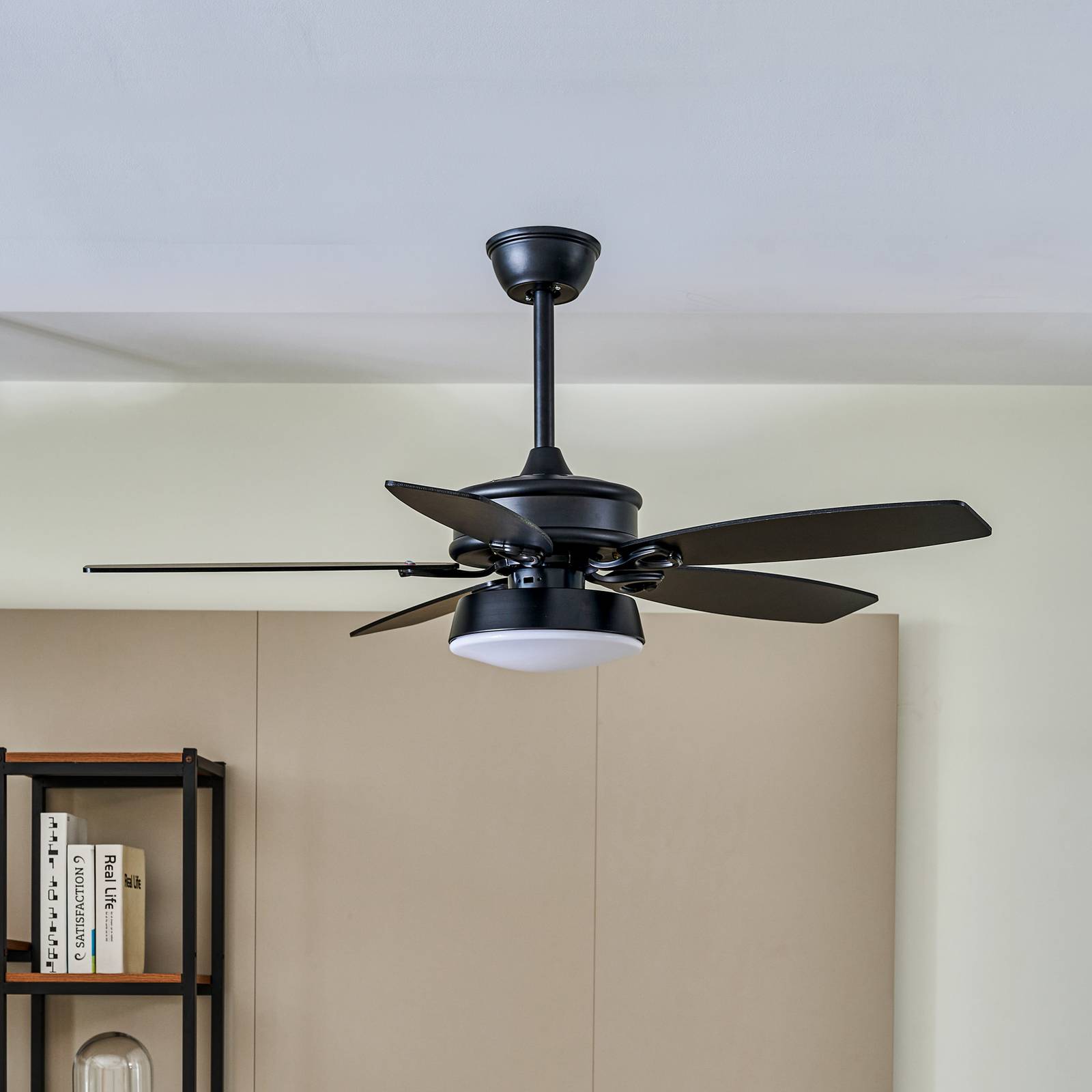 Image of Starluna Kuvio ventilateur plafond LED CCT, noir 4251911746297