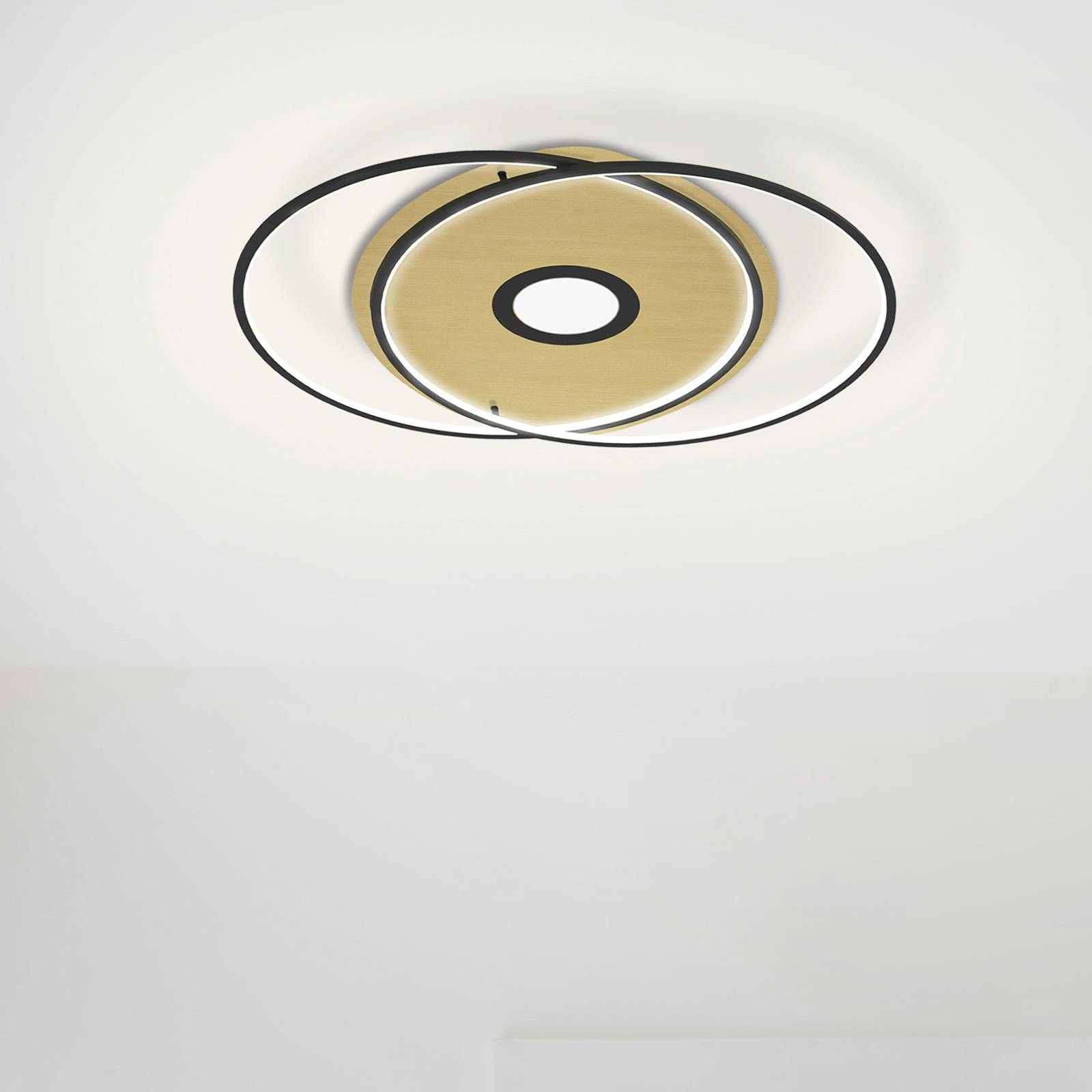 Q-Smart-Home Paul Neuhaus Q-AMIRA plafonnier LED ovale, noir