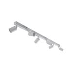 Ceiling spotlight Top, white, 127 cm, 6-bulb, metal, GU10