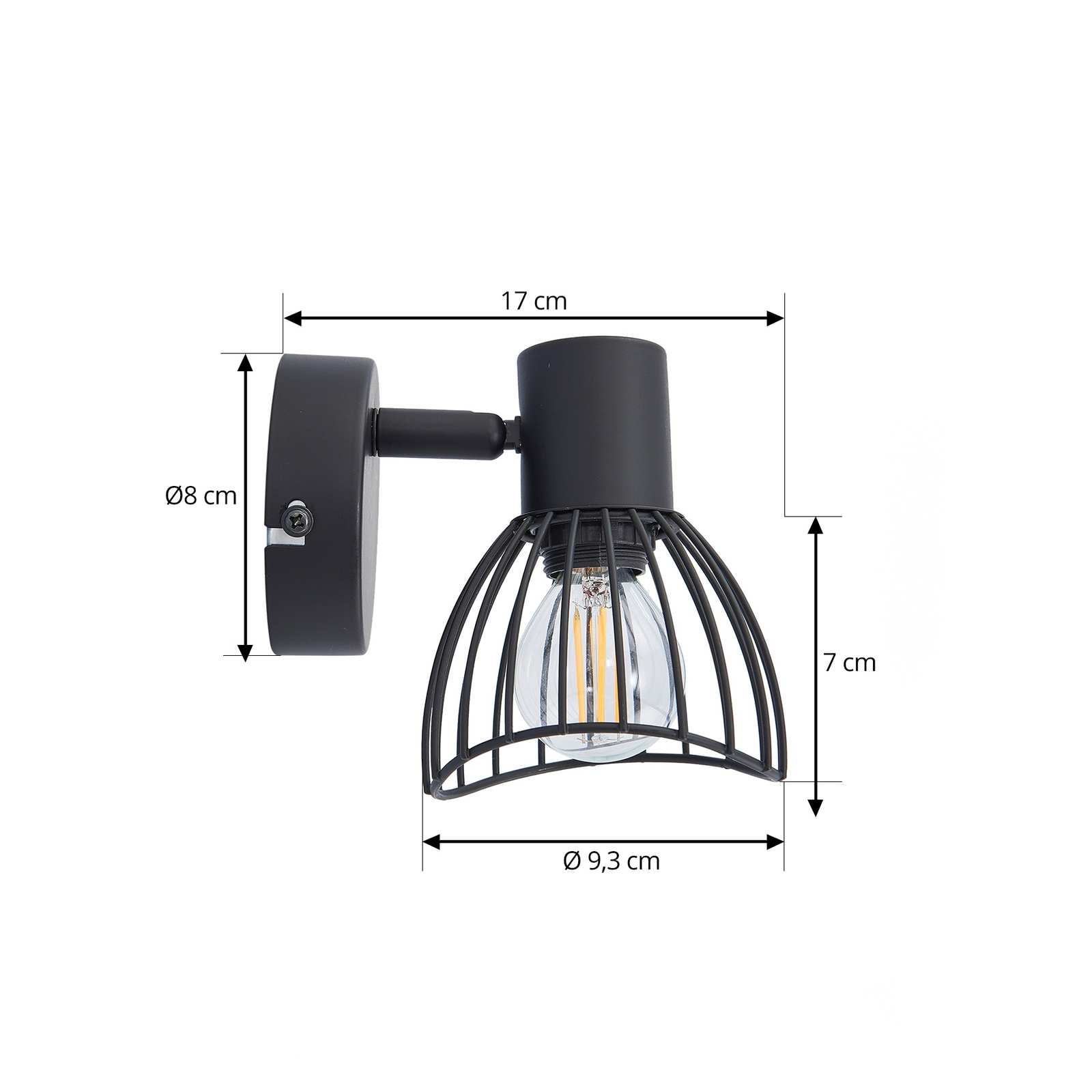 Piena Ceiling Lamp Black - Lindby