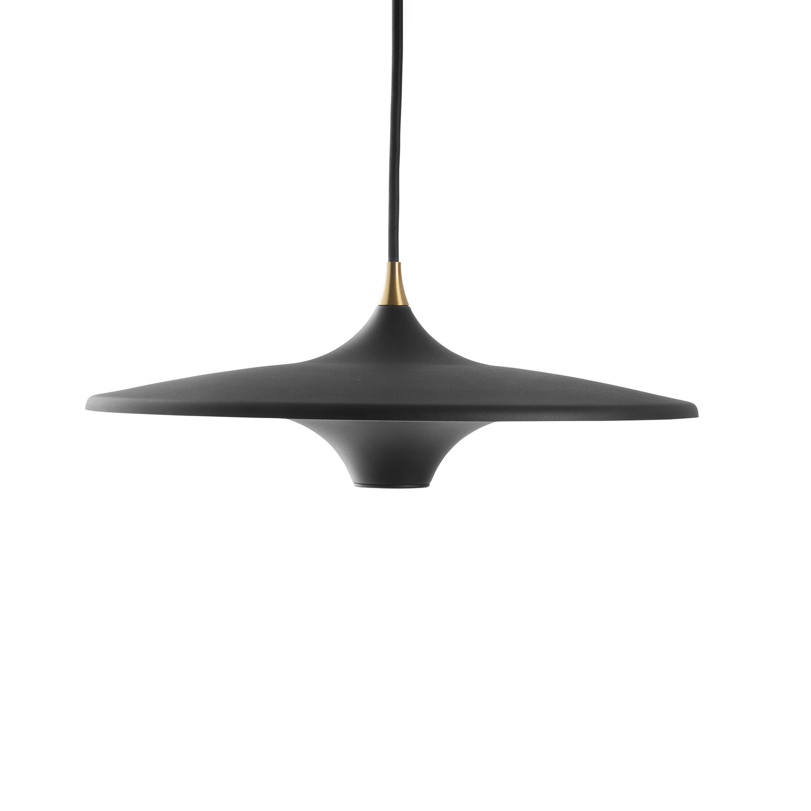 LOOM DESIGN LED pendant light Moja, Ø 42 cm, black