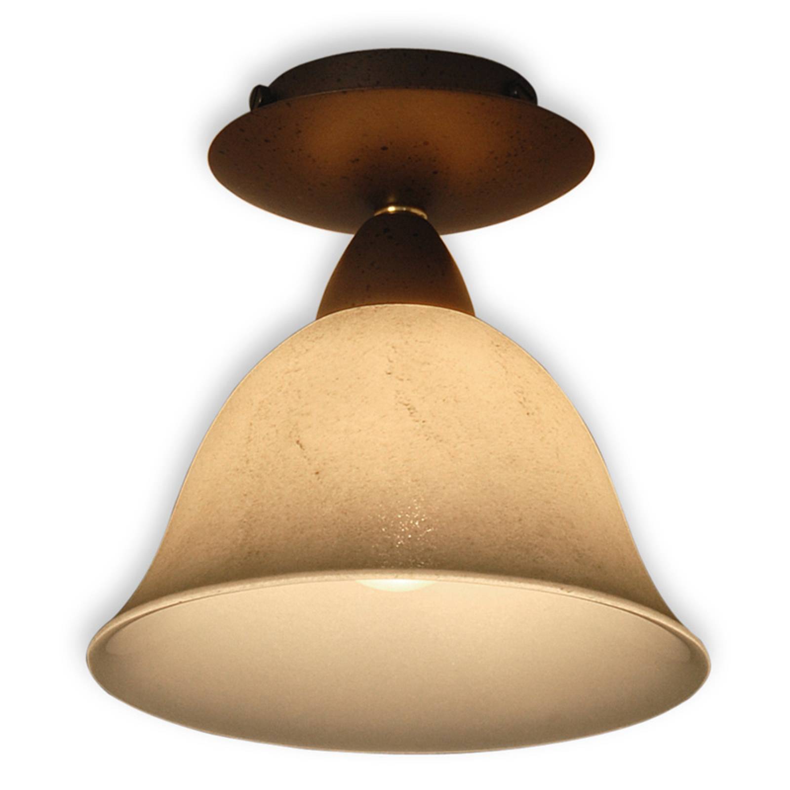 Pusta - ceiling light with scavo smoked glass