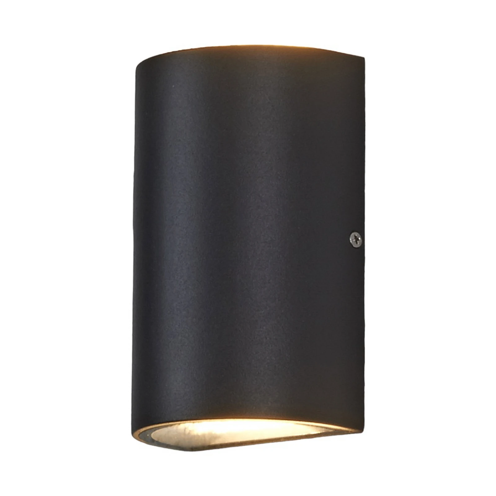 Lucande LED-utomhusvägglampa Jale, 16 cm, antracit, aluminium