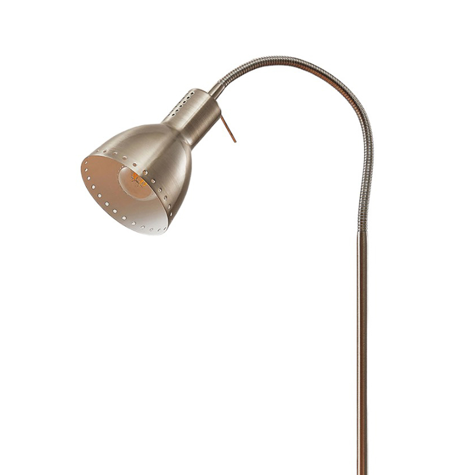 Lámpara de pinza Triska brazo flexible, níquel