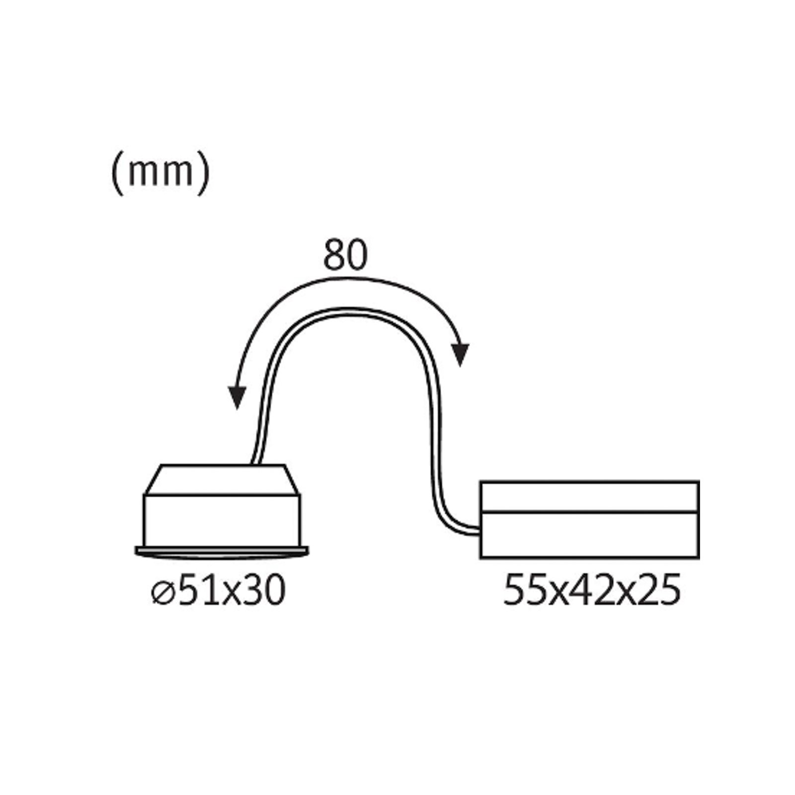 Paulmann Coin Nova LED 3-step-dim 100° 6W 2 700K