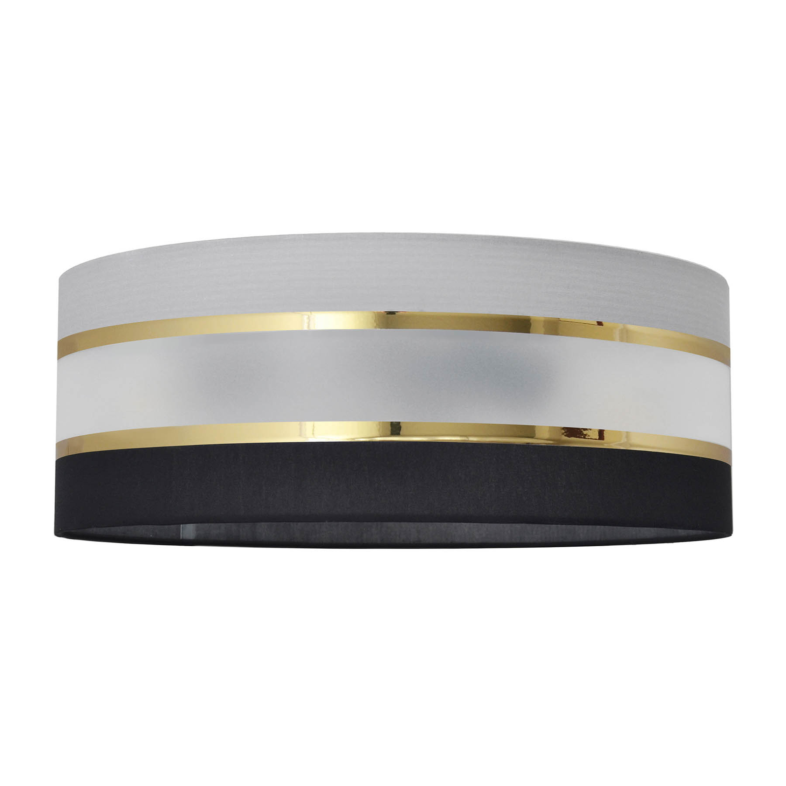 Schirm Helen E27 Ø40/Höhe 15cm grau/schwarz/gold
