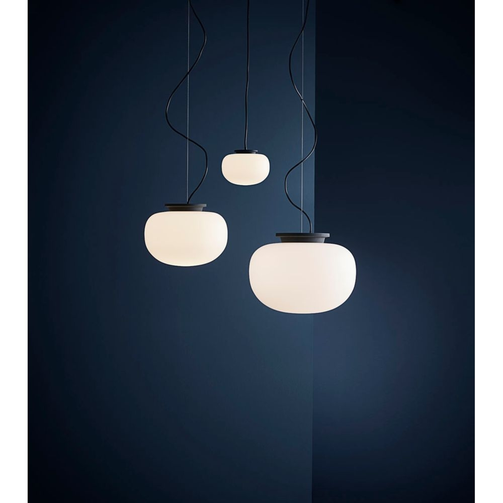 Supernate Závěsná Lampa Ø38 Opál White/Black - Frandsen