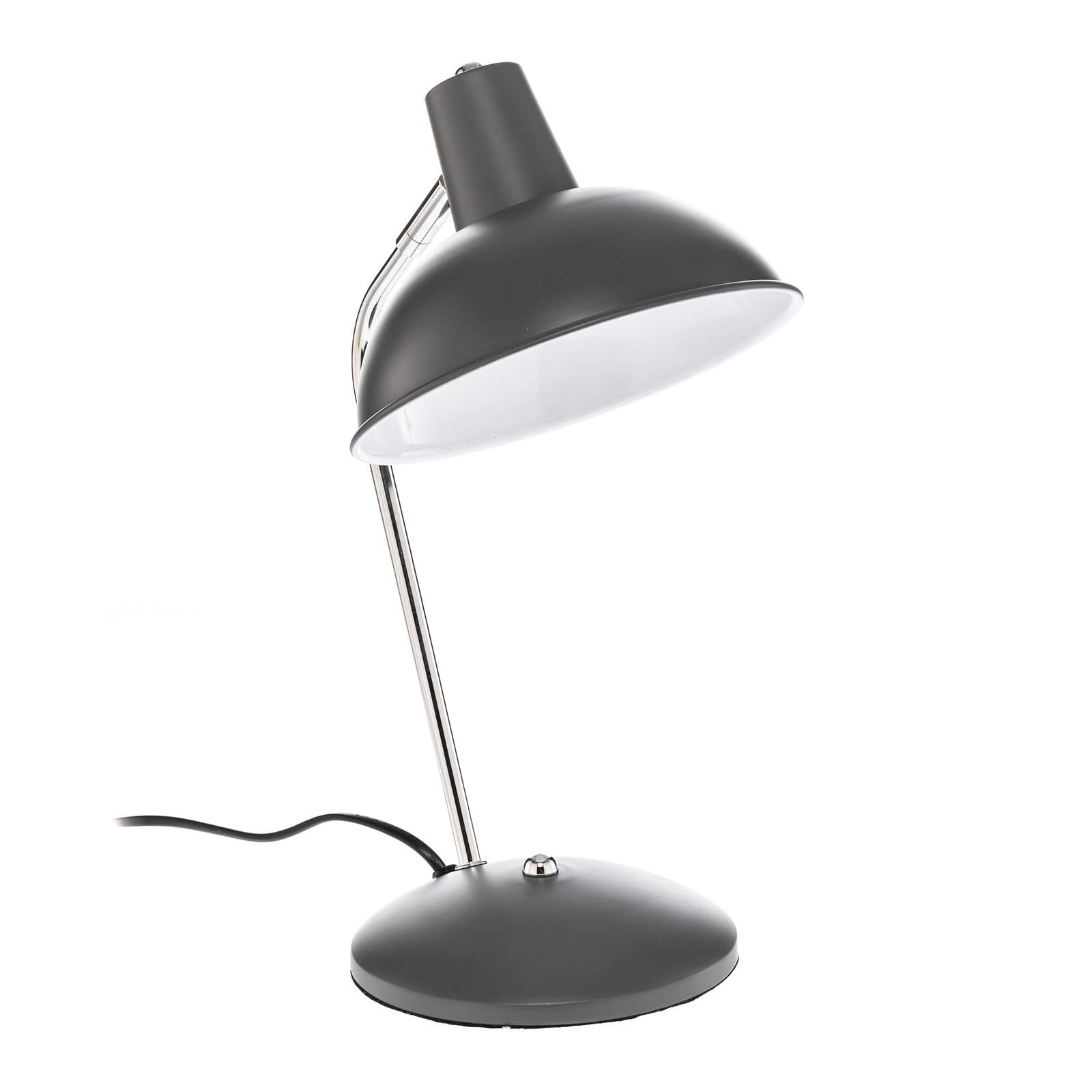 Lindby Jamelia Vintage-Tischlampe, Stahl, grau günstig online kaufen