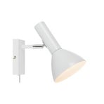Metro Vägglampa Shiny White - Markslöjd