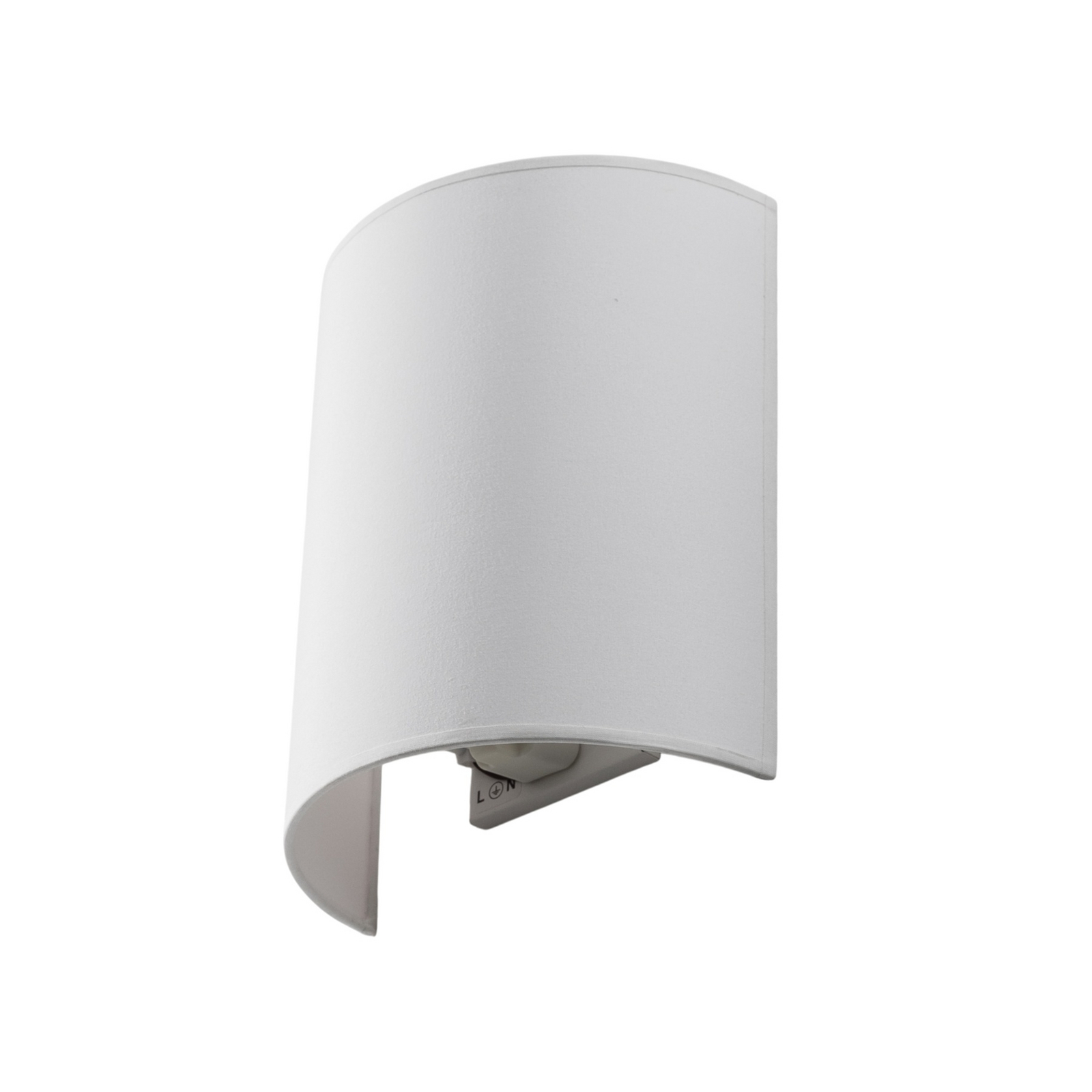 Celine vägglampa, vit, tyg, E27