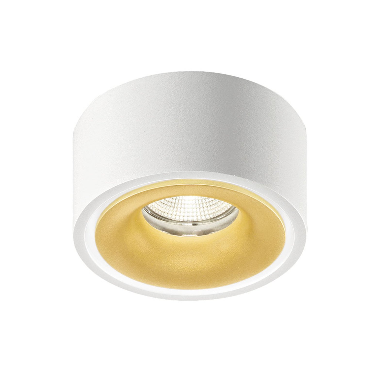 EGG DLS LED spot Clippo EP, alb-auriu, 2,700K