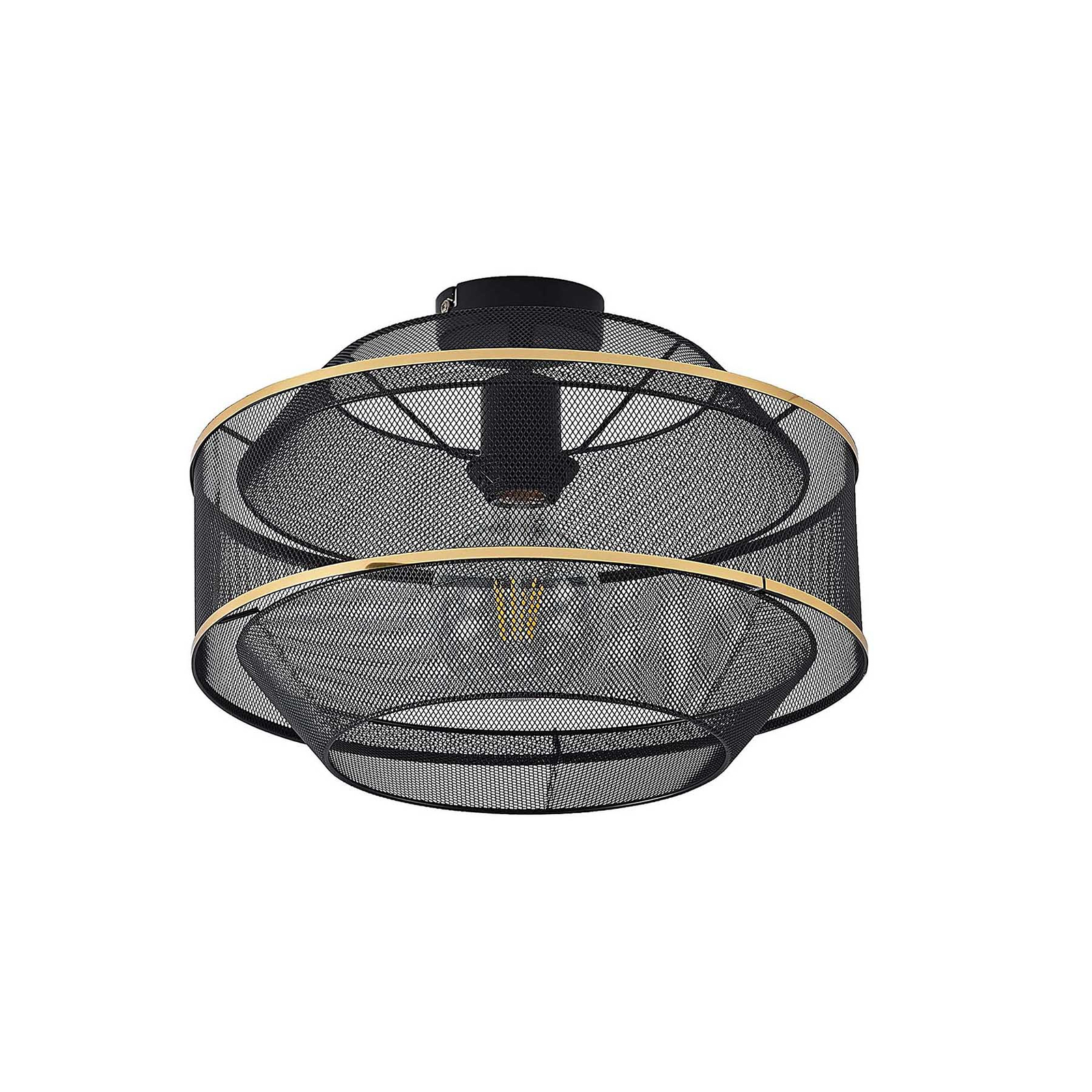Lindby Dionta, cage ceiling light, black