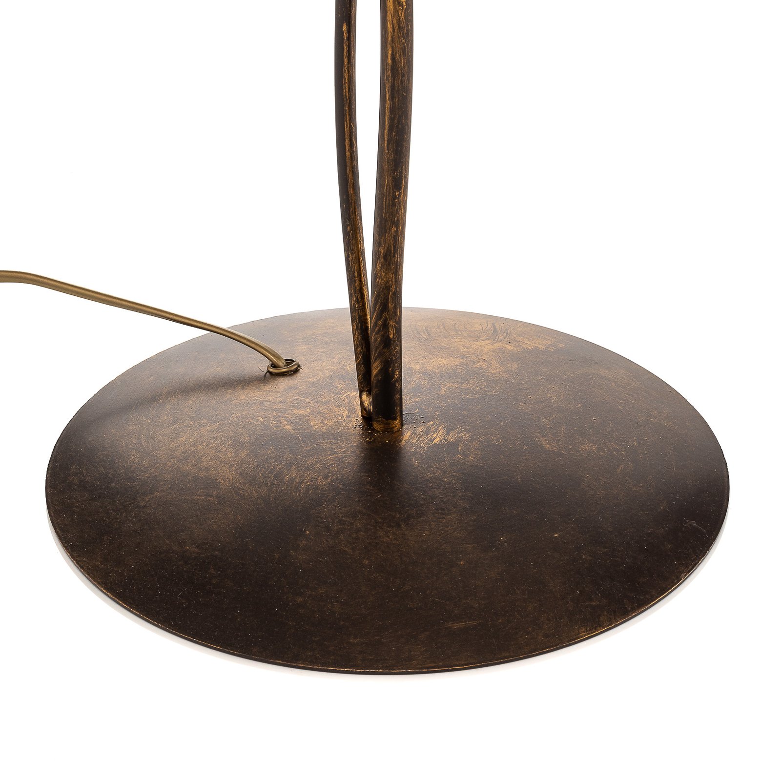 Rosina table lamp in bronze with ceramic lampshade