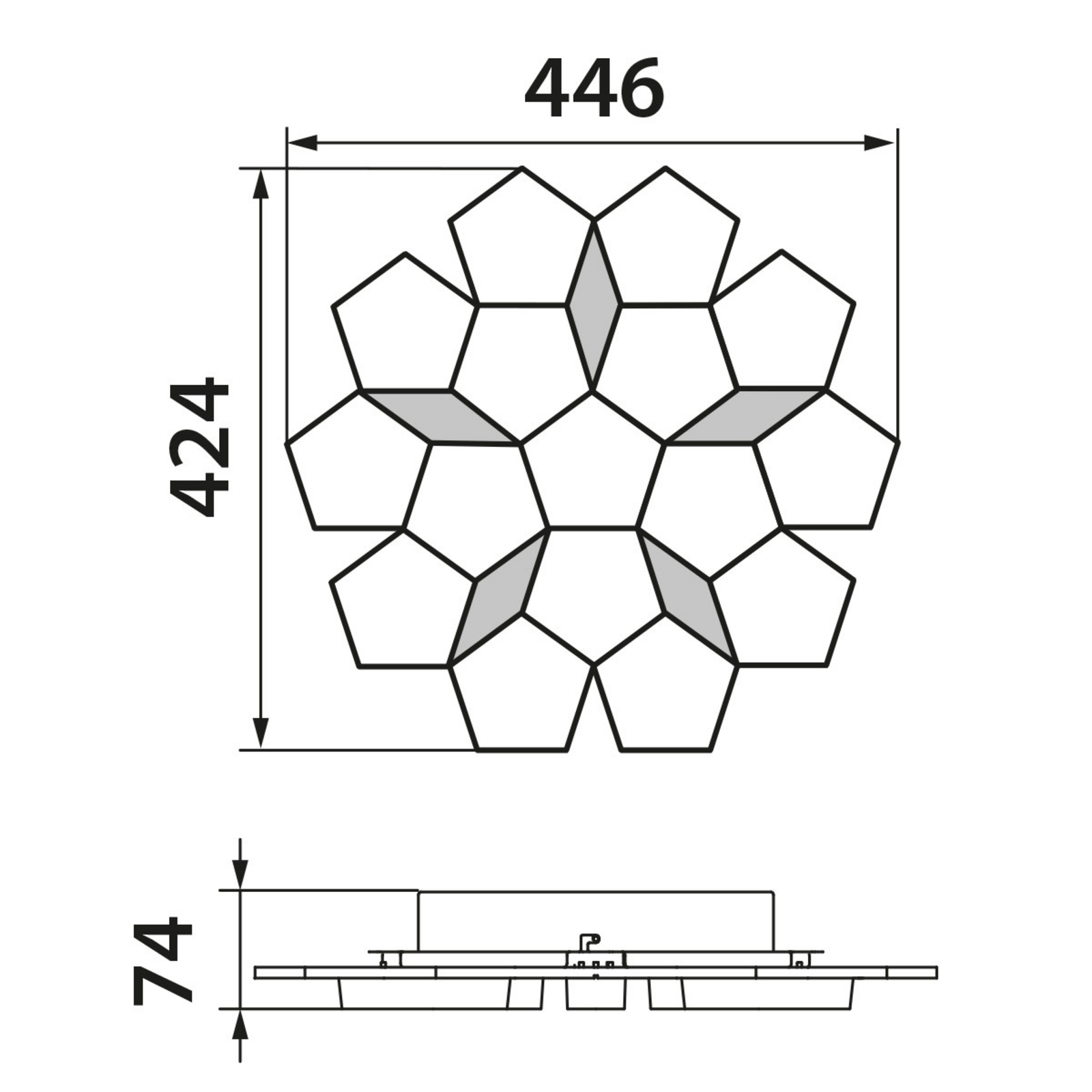 GROSSMANN Karat LED-Deckenleuchte