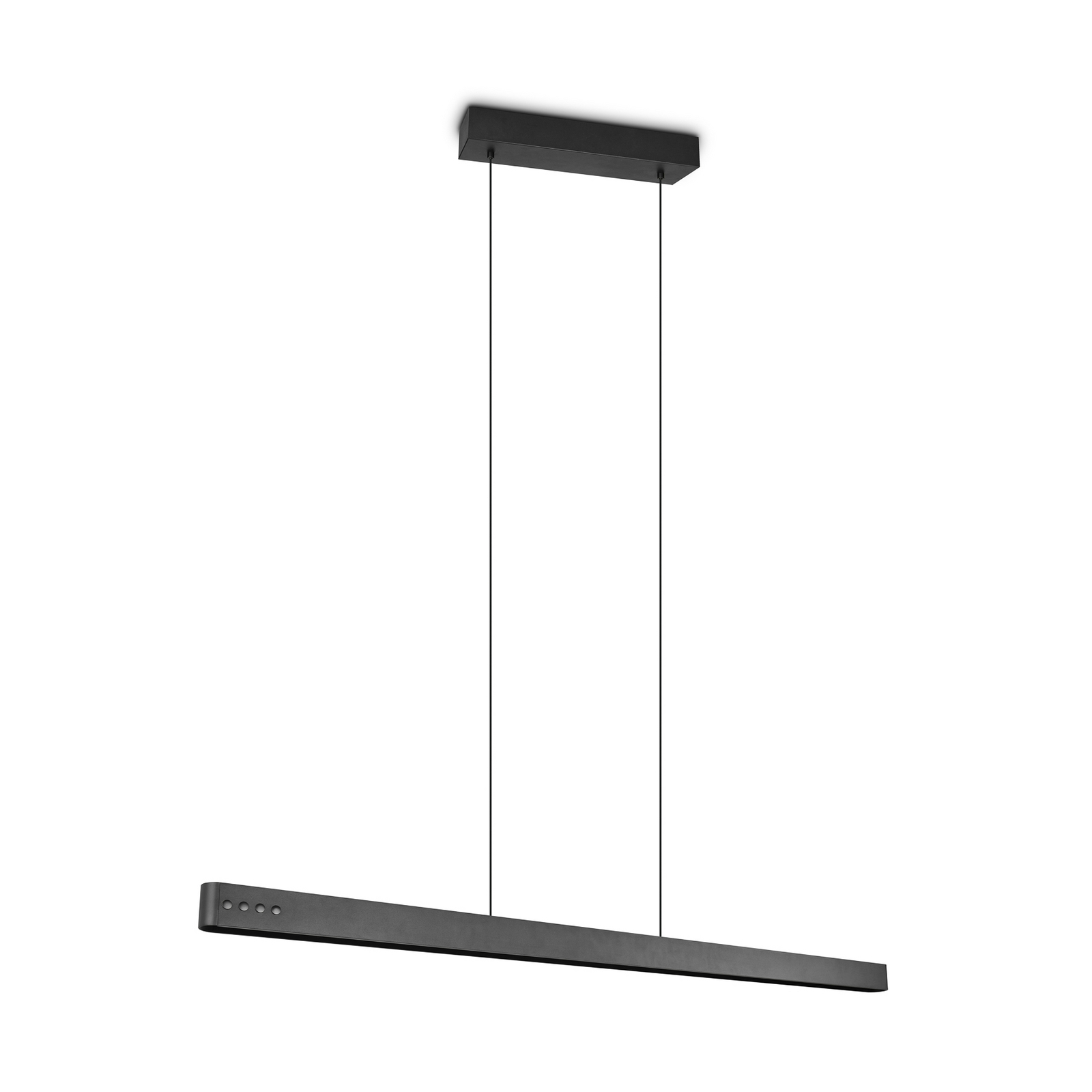Candeeiro suspenso LED Donegal, preta, comprimento 150 cm, CCT Candeeiro suspenso LED Donegal, preta, comprimento 150 cm, CCT