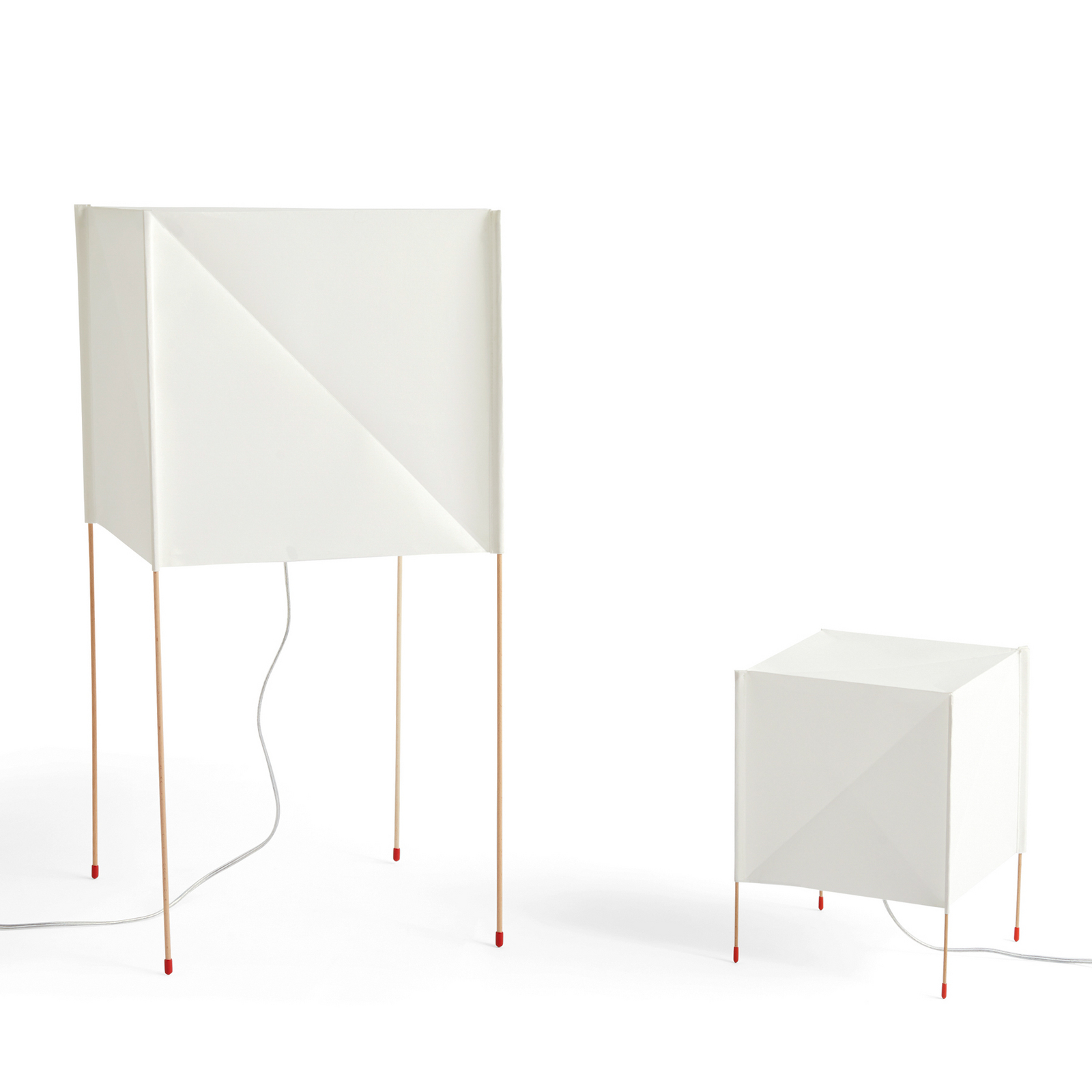 HAY Paper Cube table lamp, white, UK plug, 31 cm, wood HAY Paper Cube table lamp, white, UK plug, 31 cm, wood