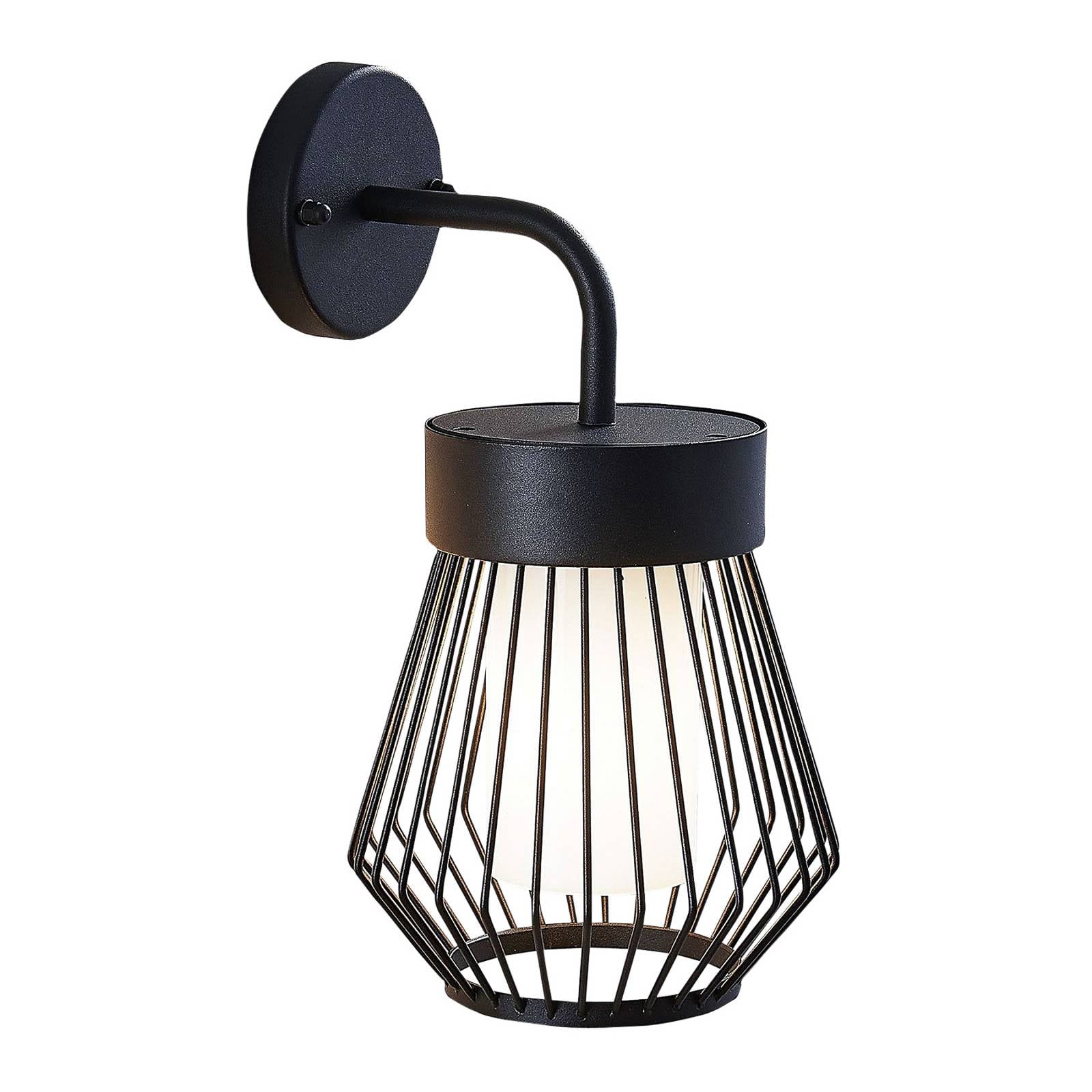 Außenwandleuchte Vajana in Käfigform