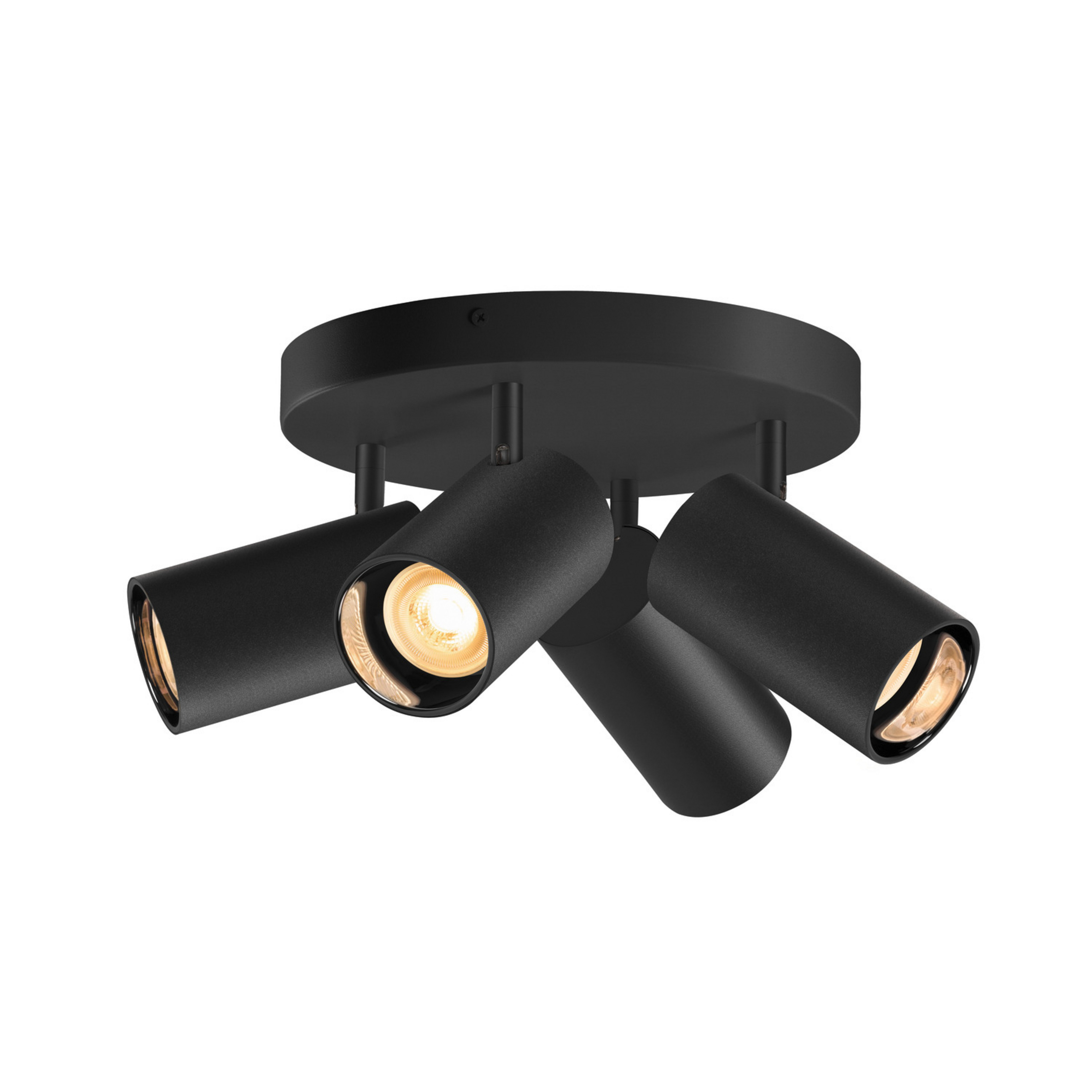 SLV Asto Tube spot GU10 à 4 lampes rond noir