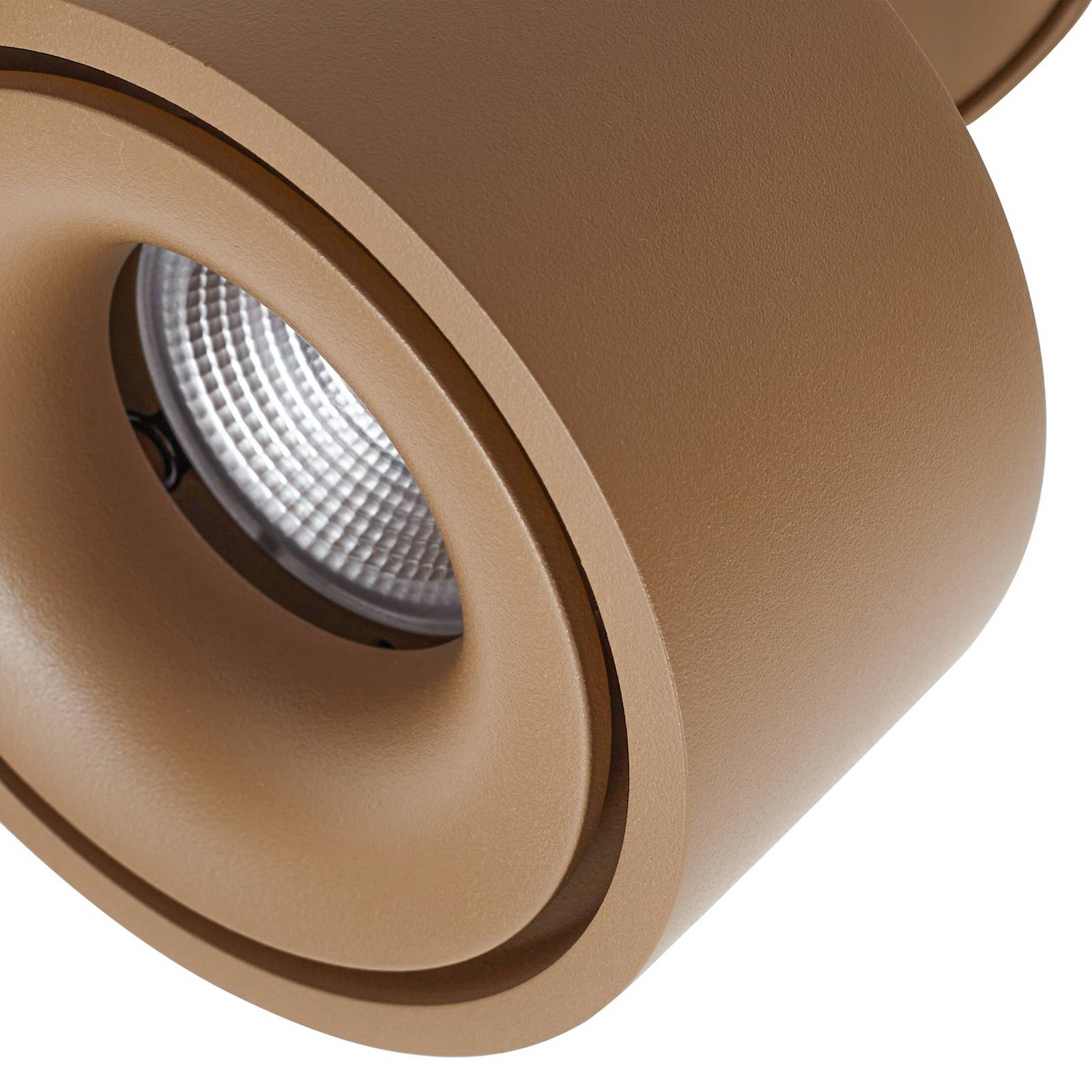 Arcchio reflektor sufitowy LED Rotari, brązowy, 1-punktowy, 8,9W