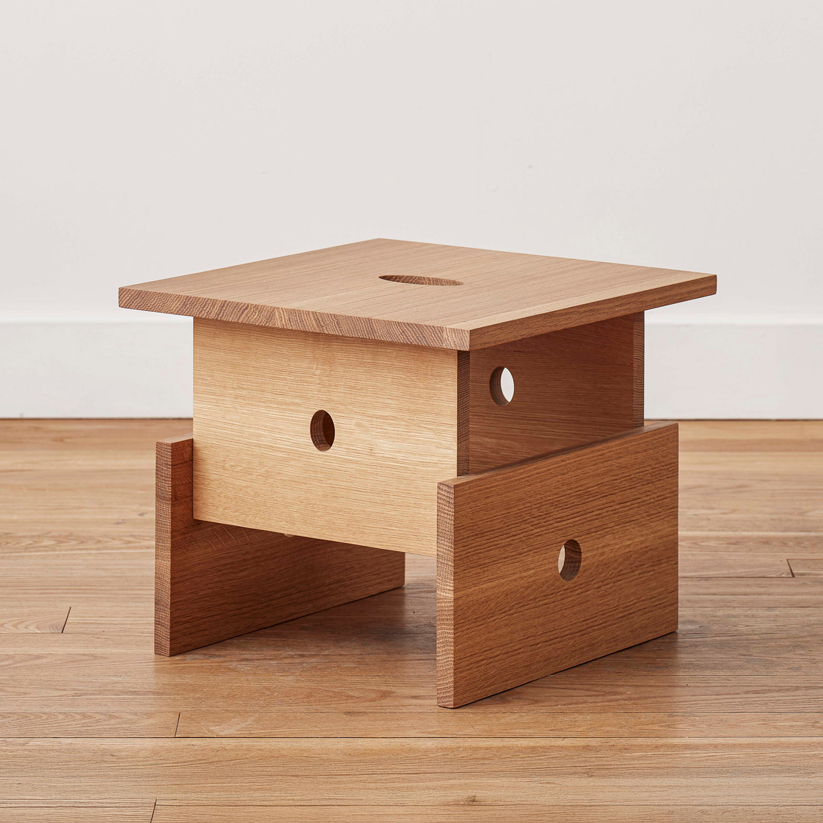 Wood Box sidobord, oljad ek, höjd 35 cm - HAY