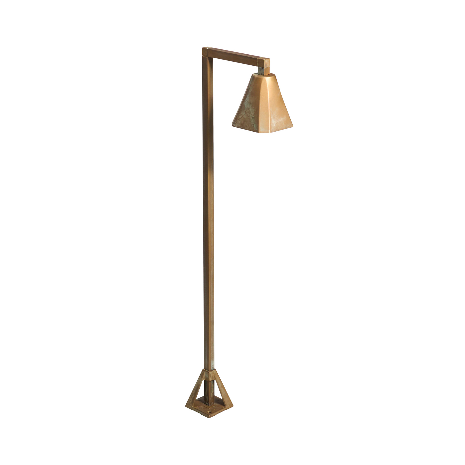 LED-Wegeleuchte Silva Frame, 80 x 19 cm, messing antik