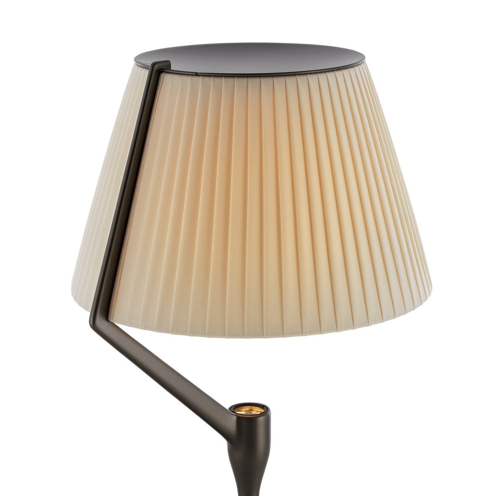 Stolní LED lampa Kartell Angelo Stone, titanová, stmívatelná