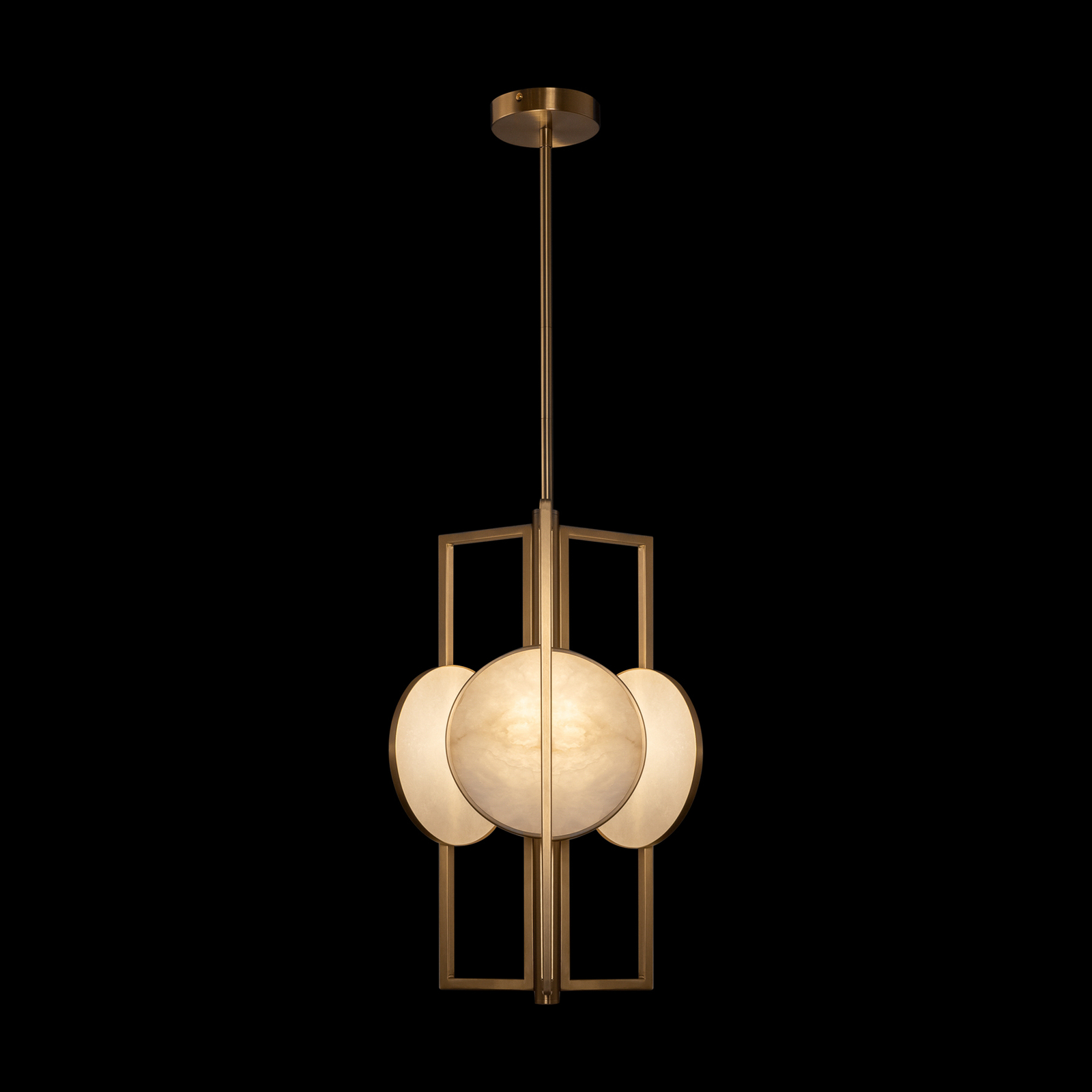 Maytoni Marmo hanglamp in goud, 3-lamps